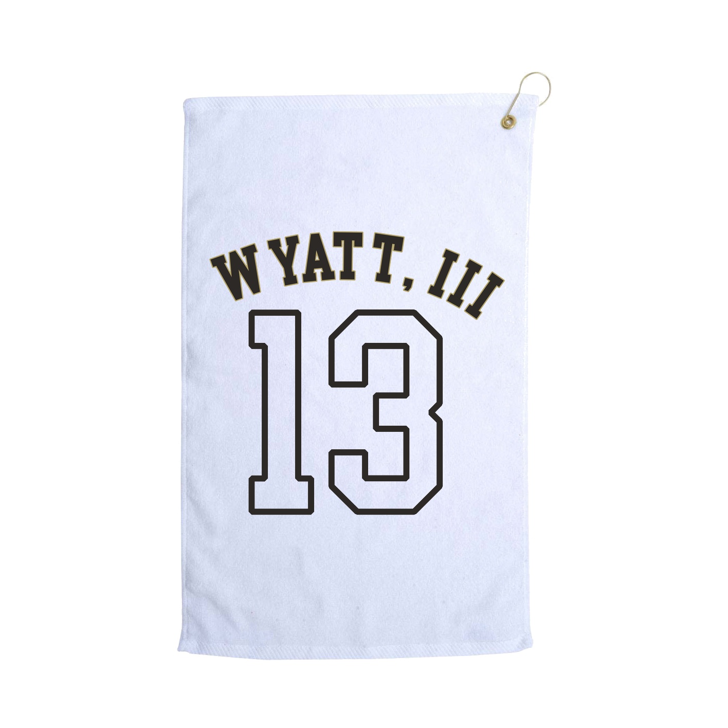 Golf Towel — Shirsey Arch in White