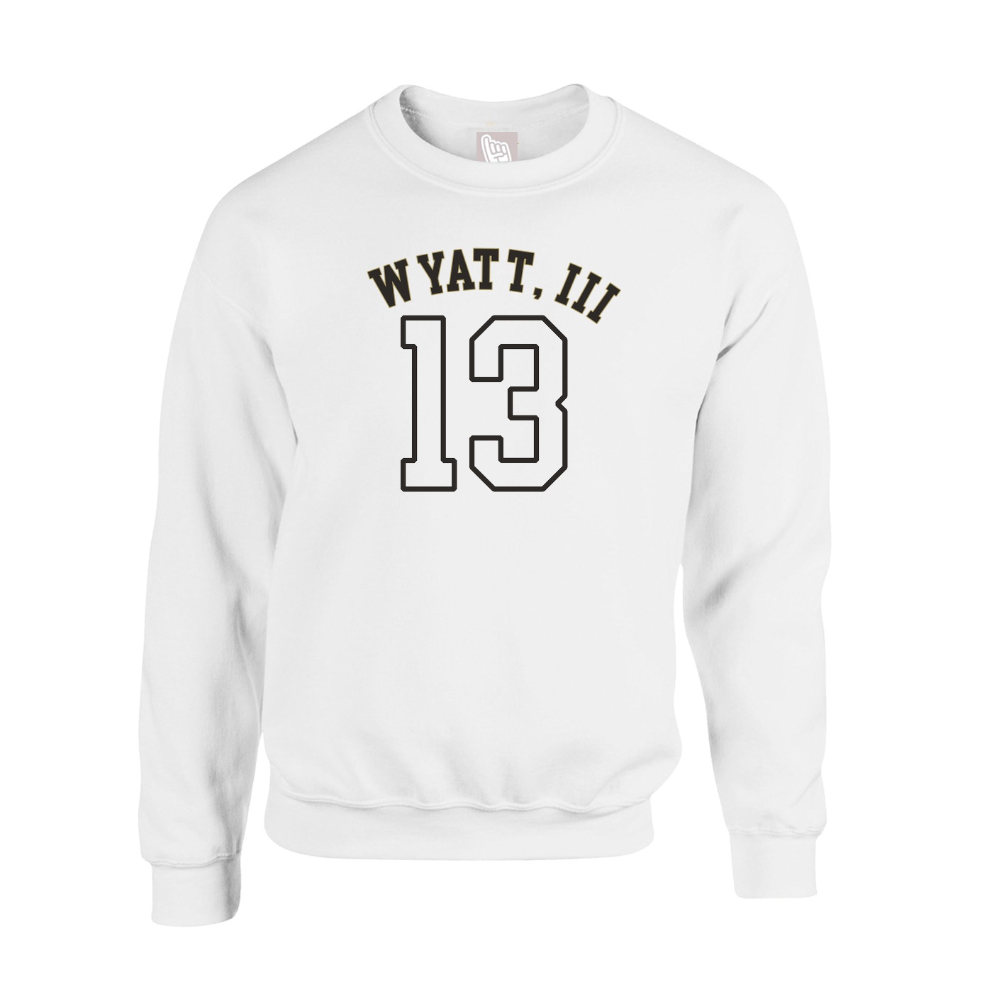 Fleece Crew — Shirsey Arch in White