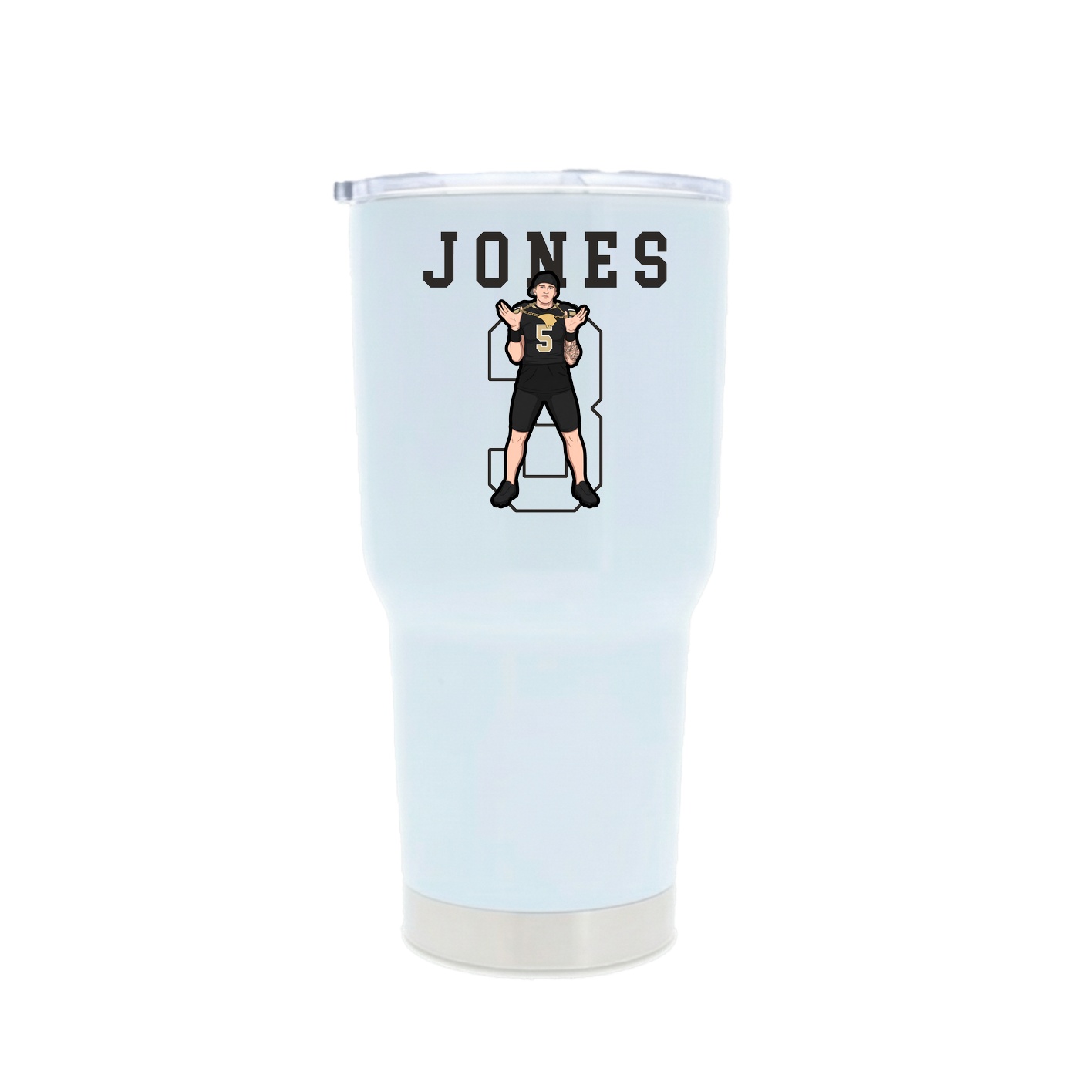 30oz Stainless Steel Tumbler — Shirsey in White