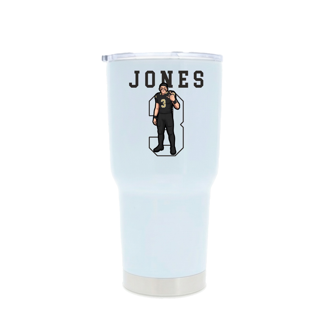 30oz Stainless Steel Tumbler — Shirsey in White