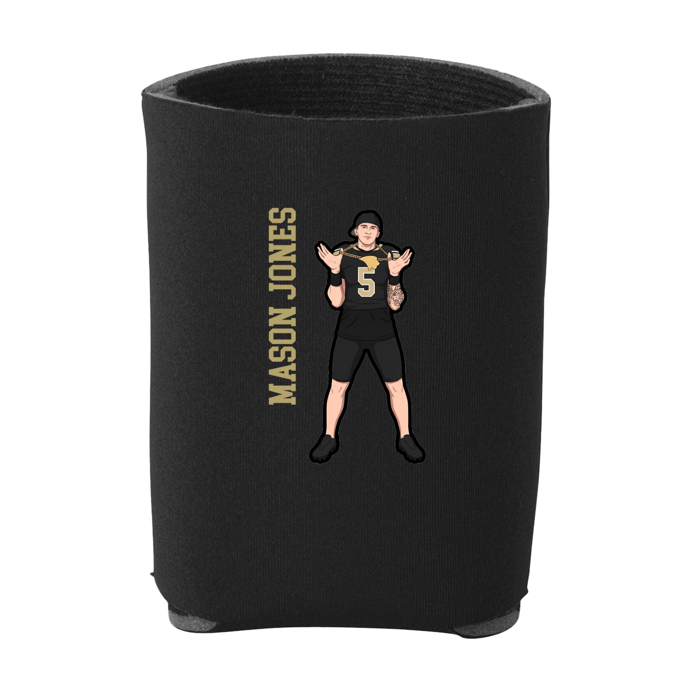 Can Holder — Name Vertical in Black