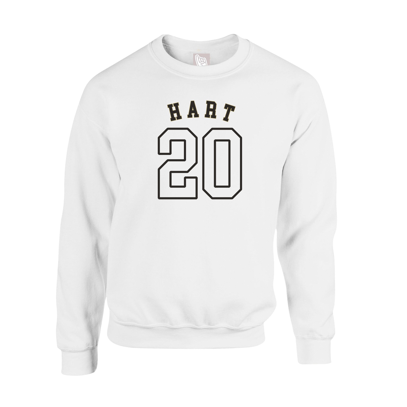 Fleece Crew — Shirsey Arch in White