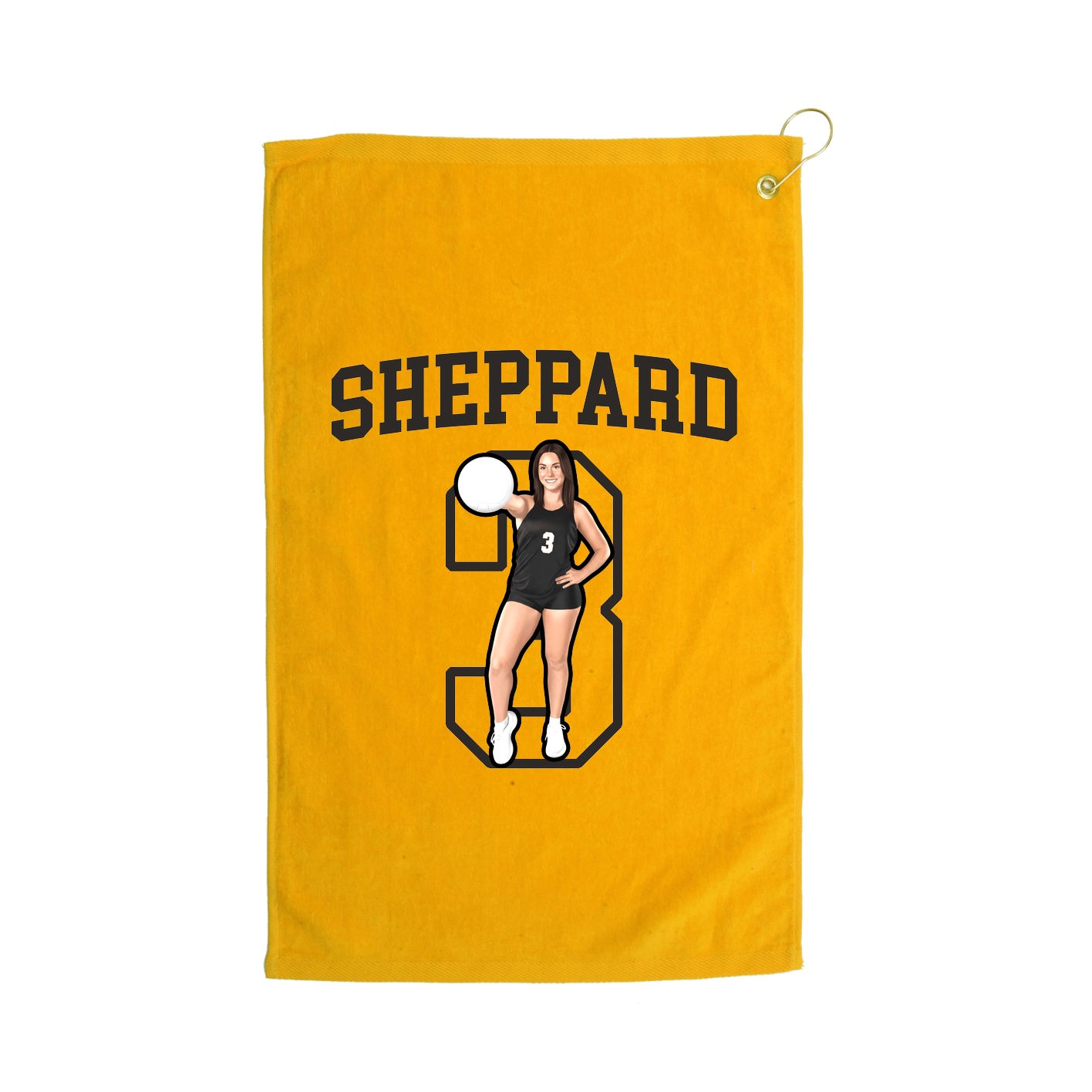 Golf Towel — Shirsey in Gold