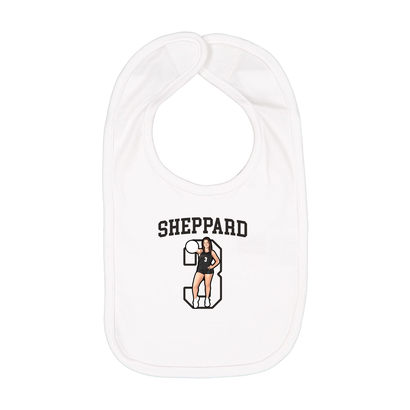 Infant Bib — Shirsey in White