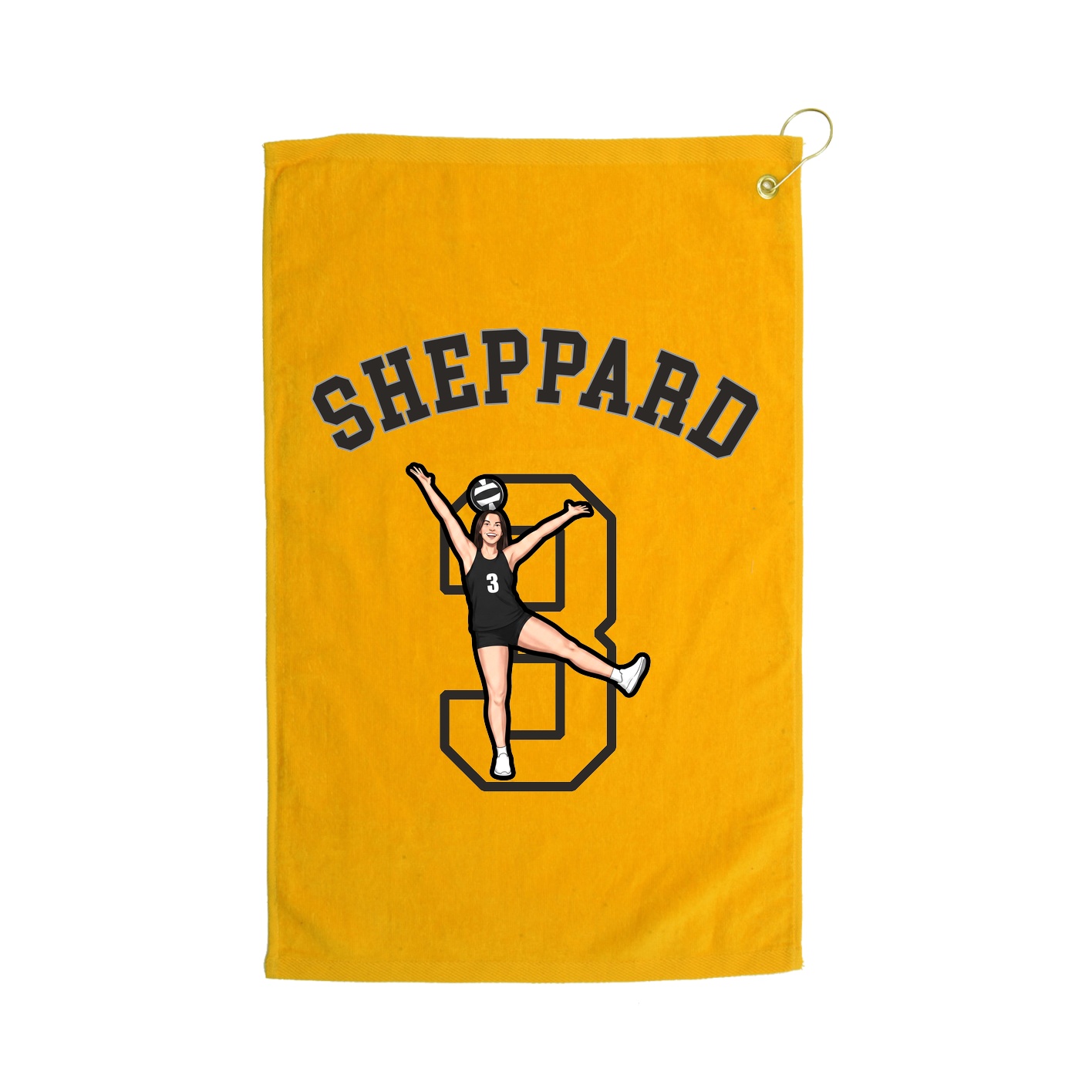 Golf Towel — Shirsey Arch in Gold