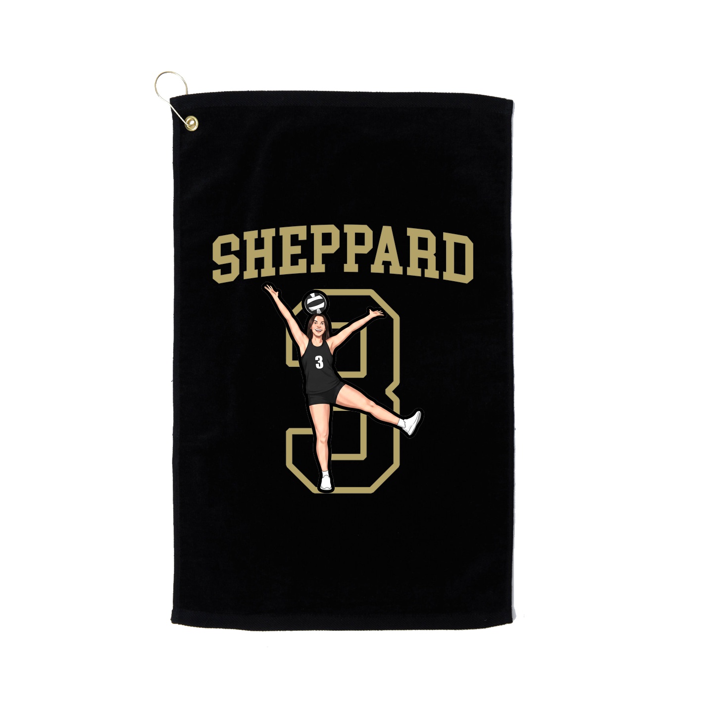 Golf Towel — Shirsey in Black