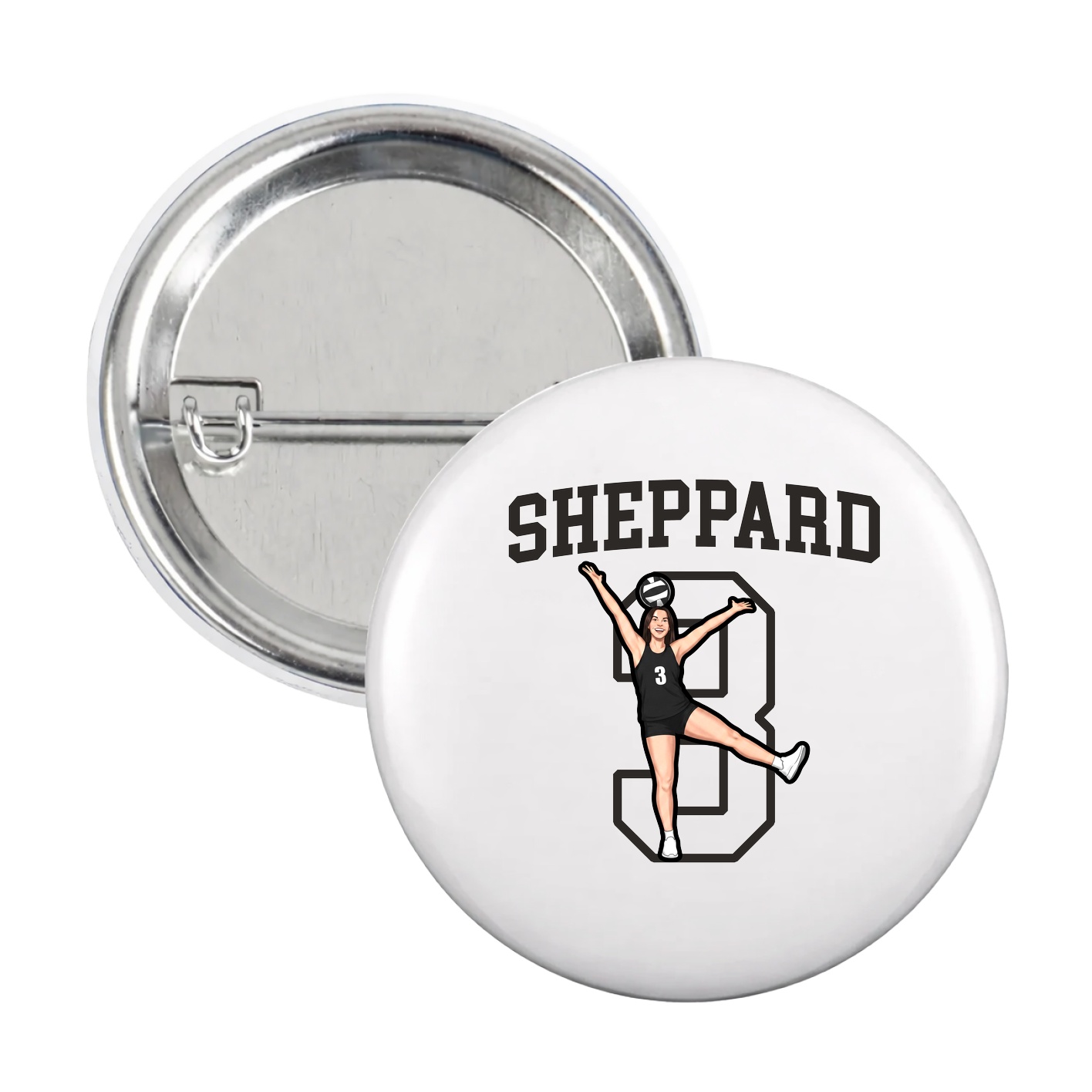 Game Day Button — Shirsey in White