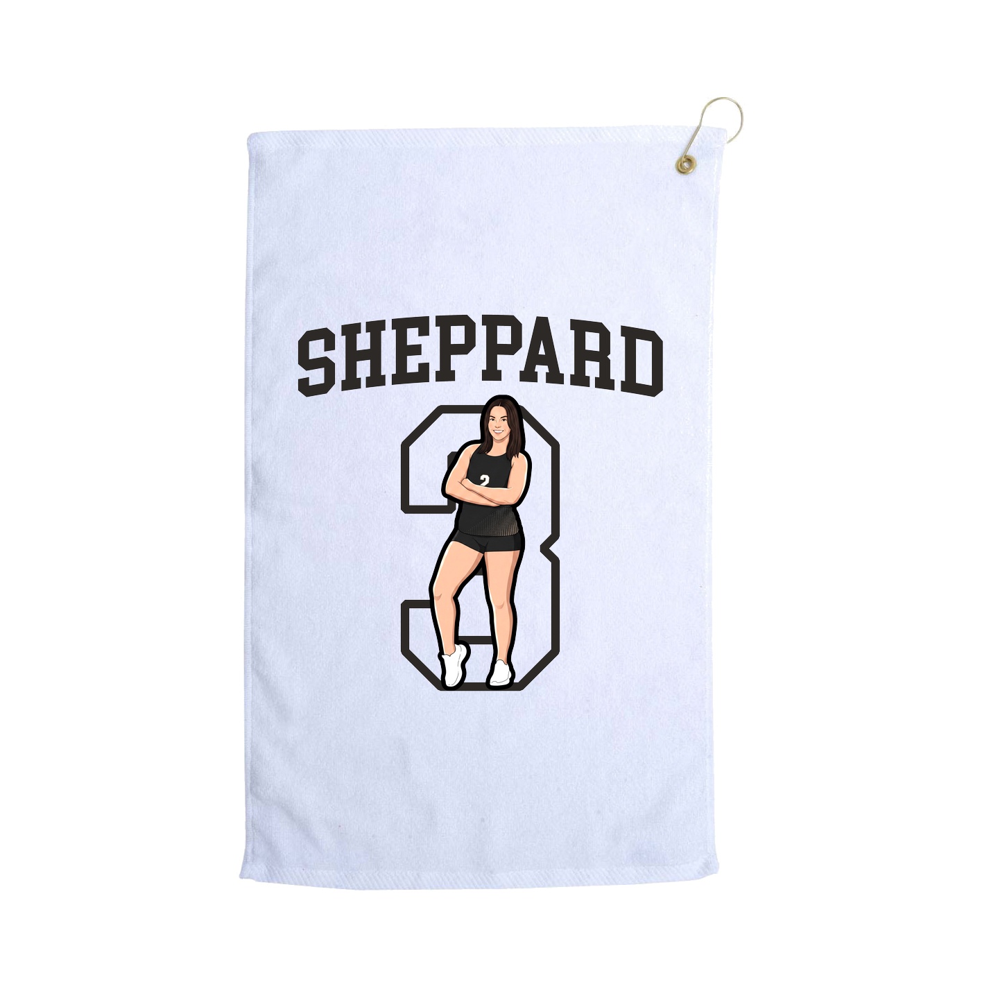 Golf Towel — Shirsey in White