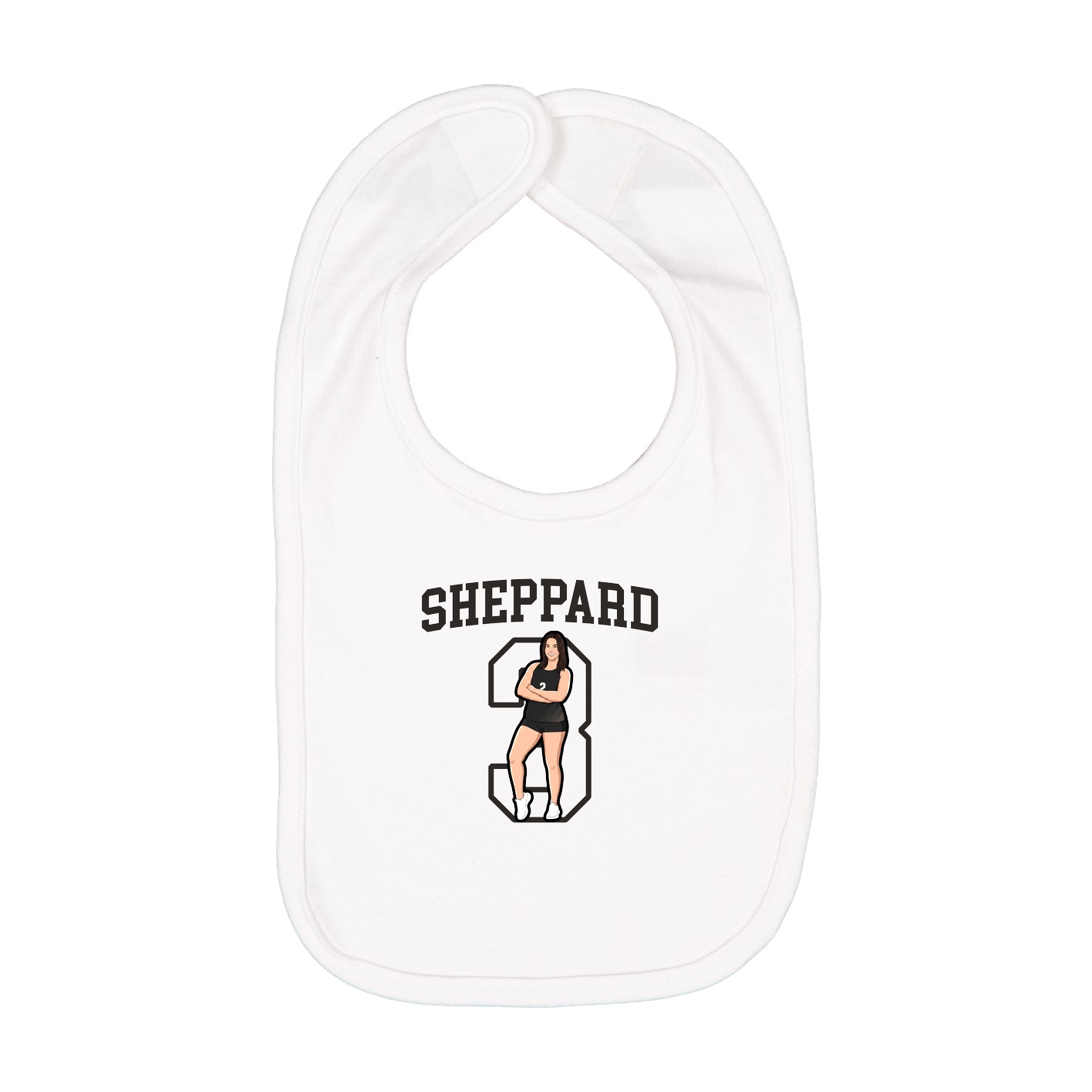 Infant Bib — Shirsey in White