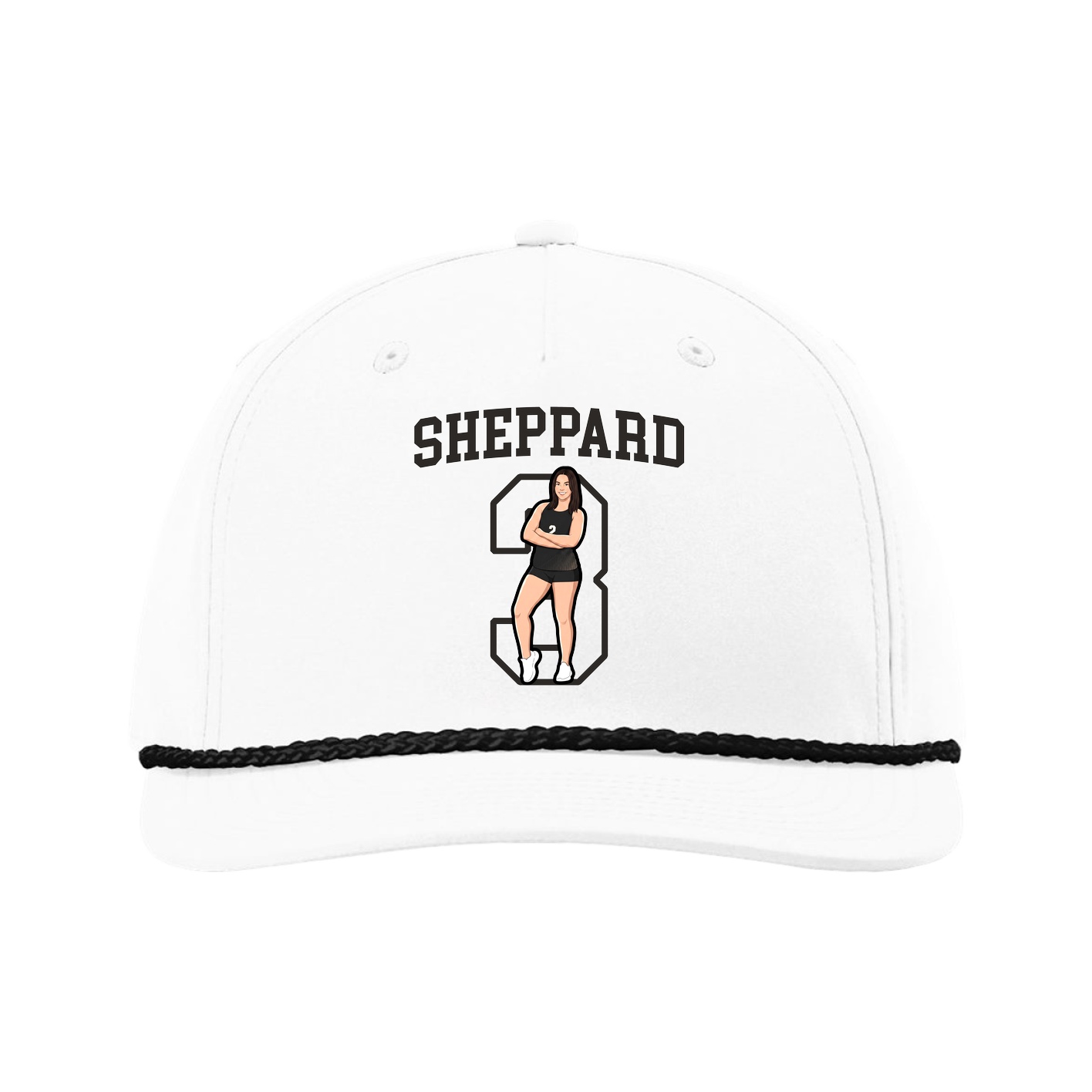 Five-Panel Classic Rope Cap — Shirsey in White