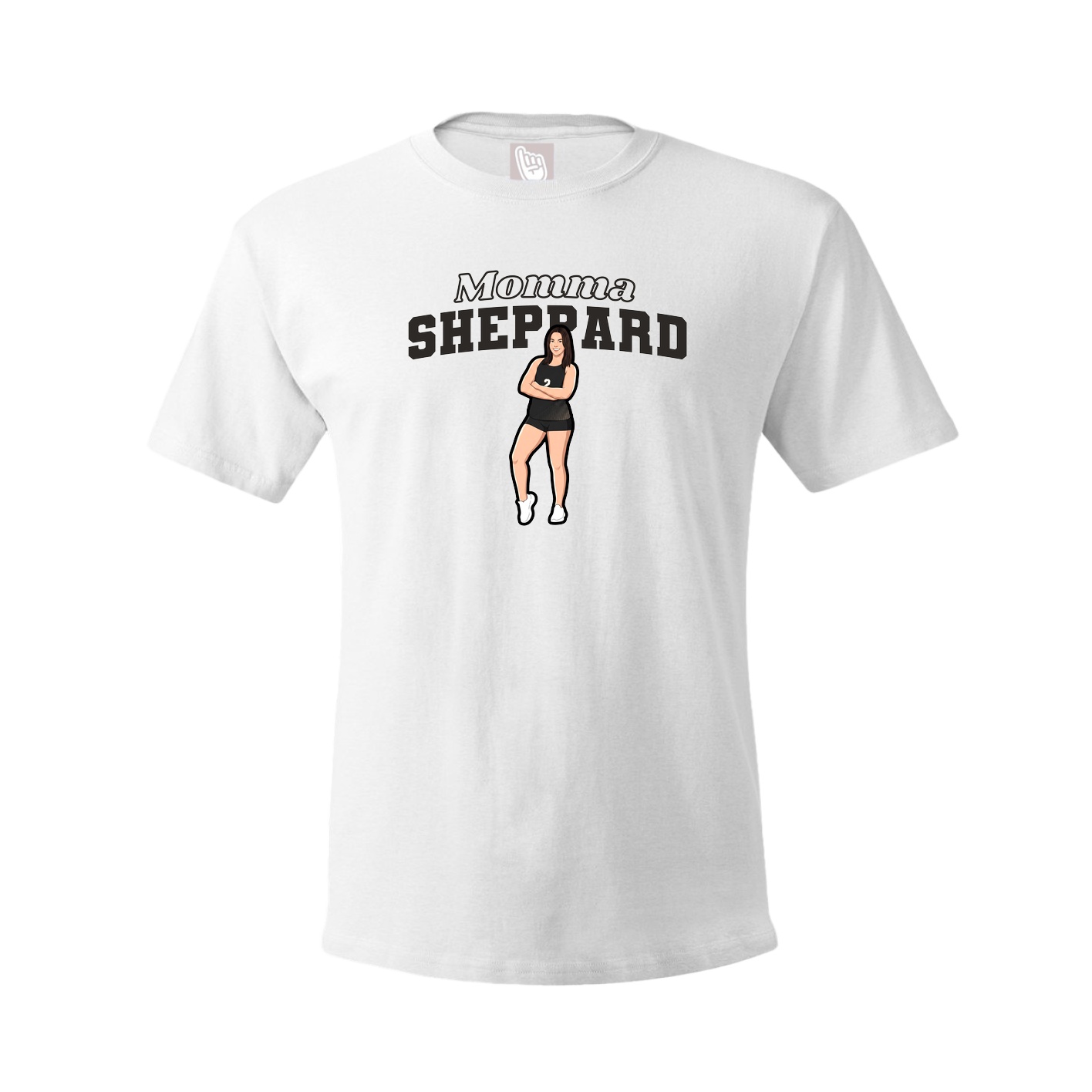 Youth Tee — Mothers Day Block in White