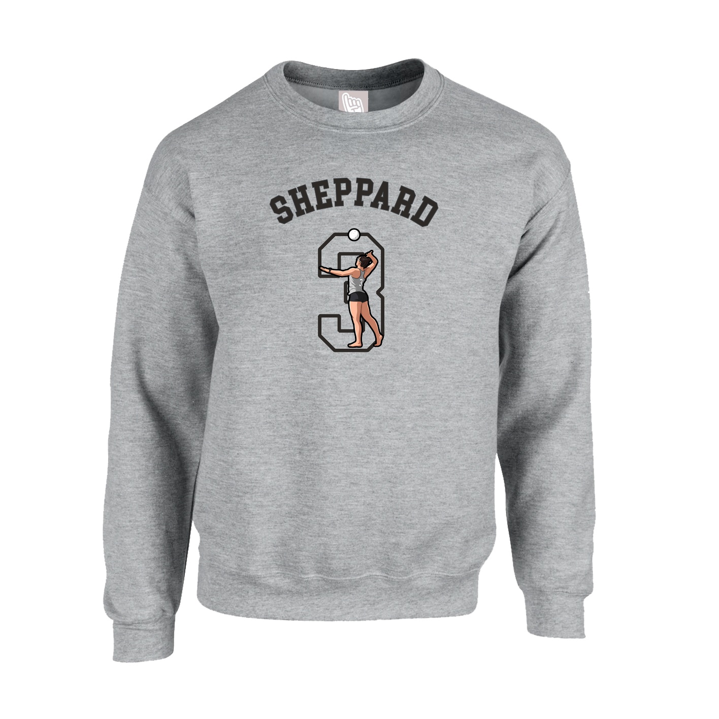 Fleece Crew — Shirsey Arch in Grey