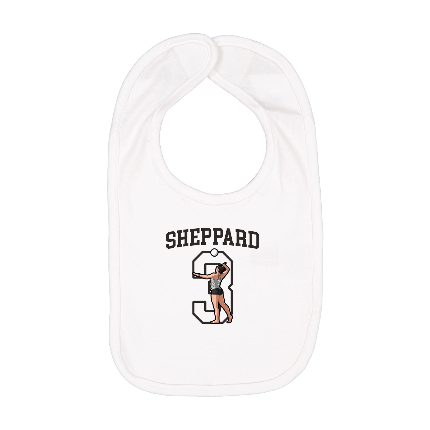Infant Bib — Shirsey in White