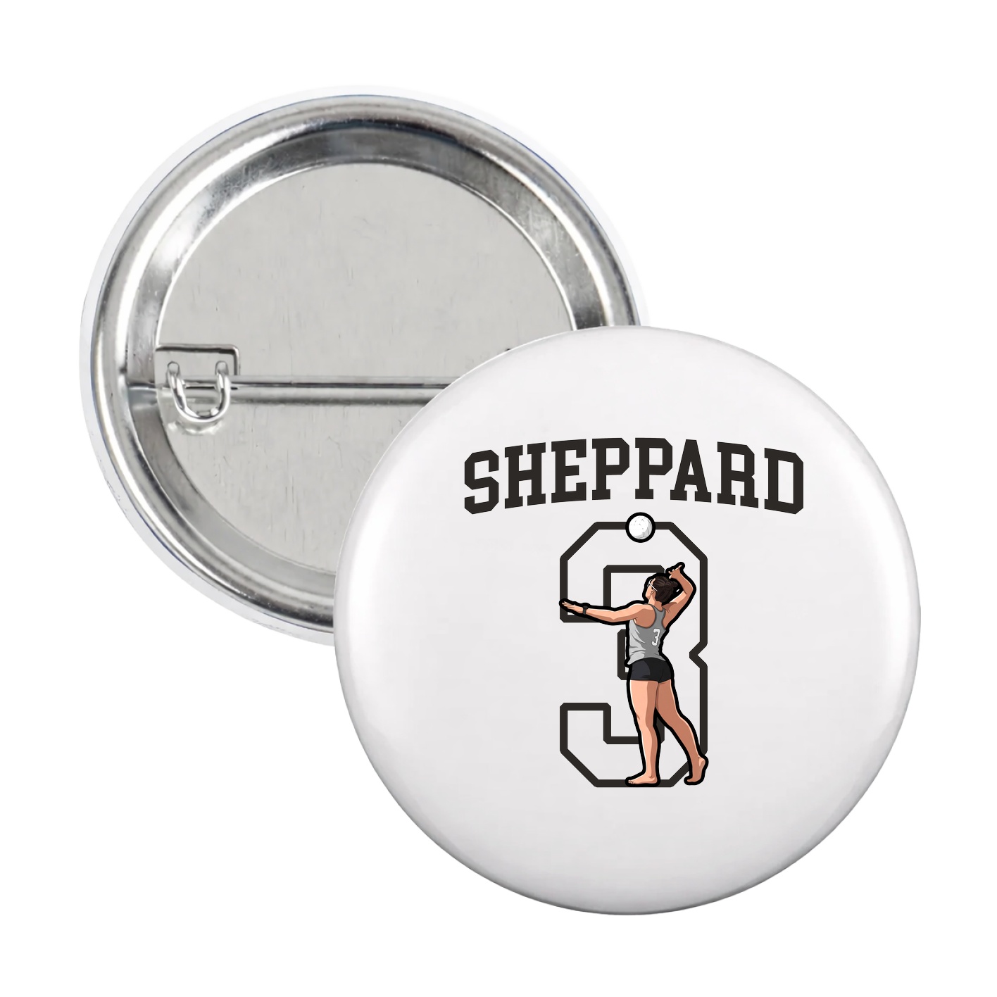 Game Day Button — Shirsey in White
