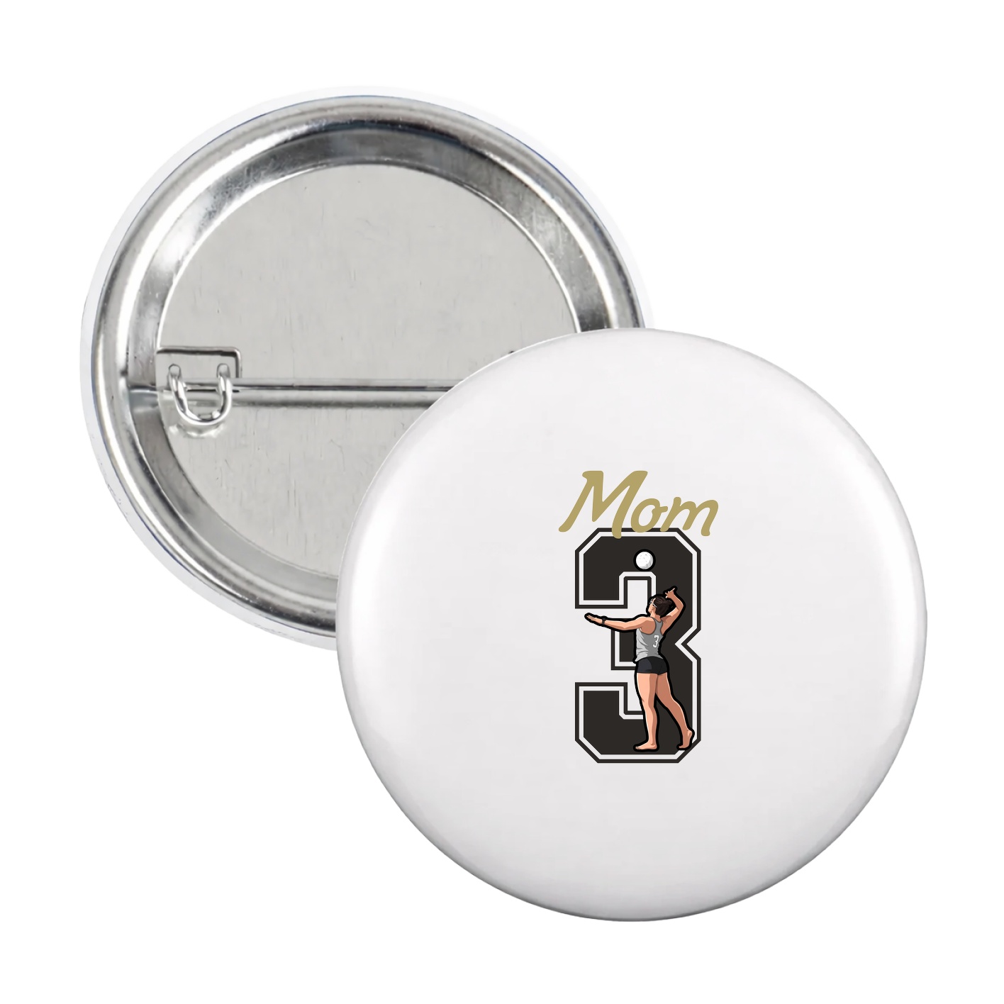 Game Day Button — Mothers Day Shirsey in White