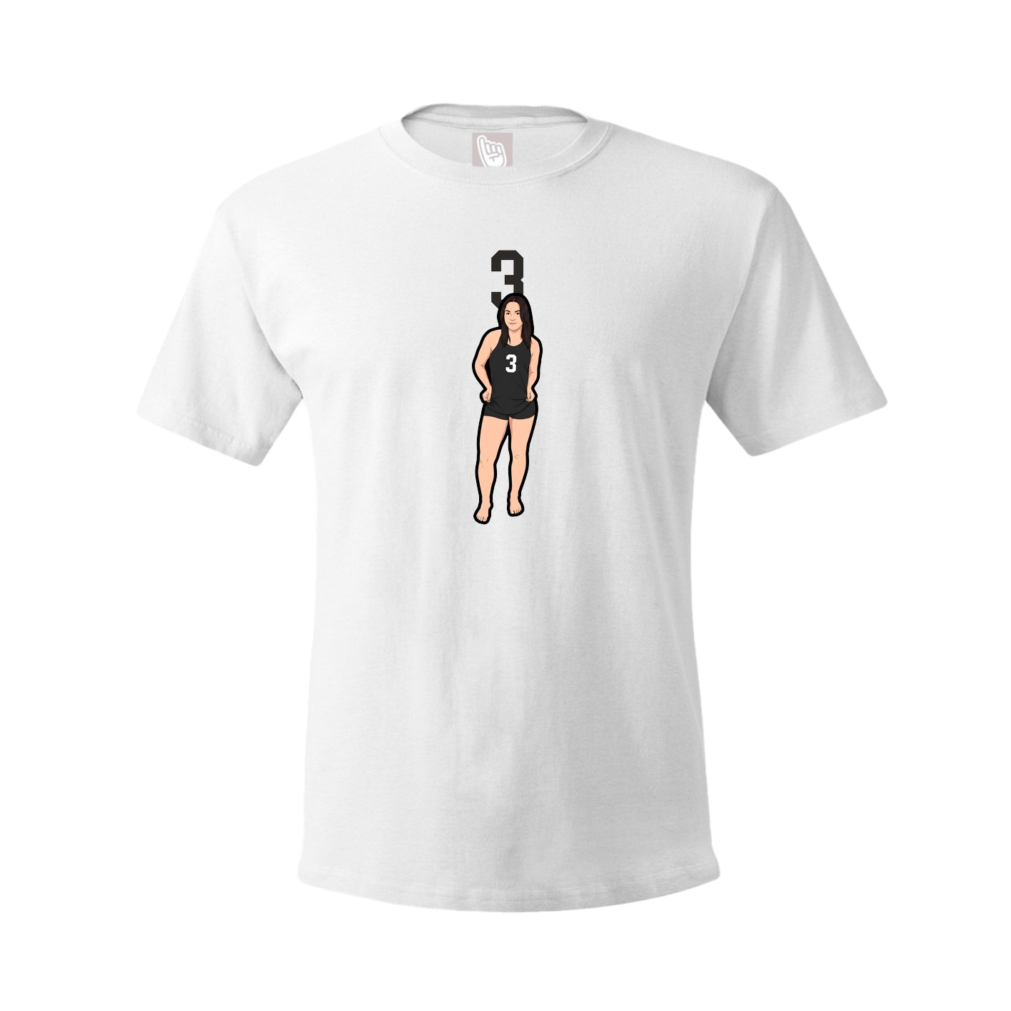 Tee — Number Top in White