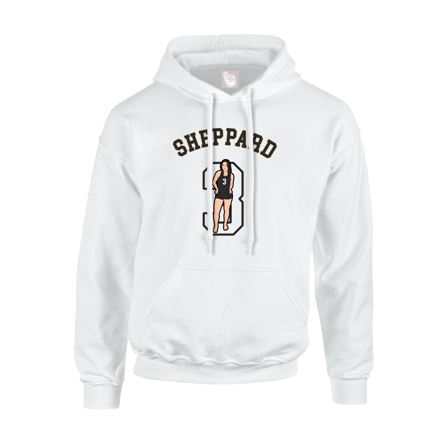 Hoodie — Shirsey Arch in White