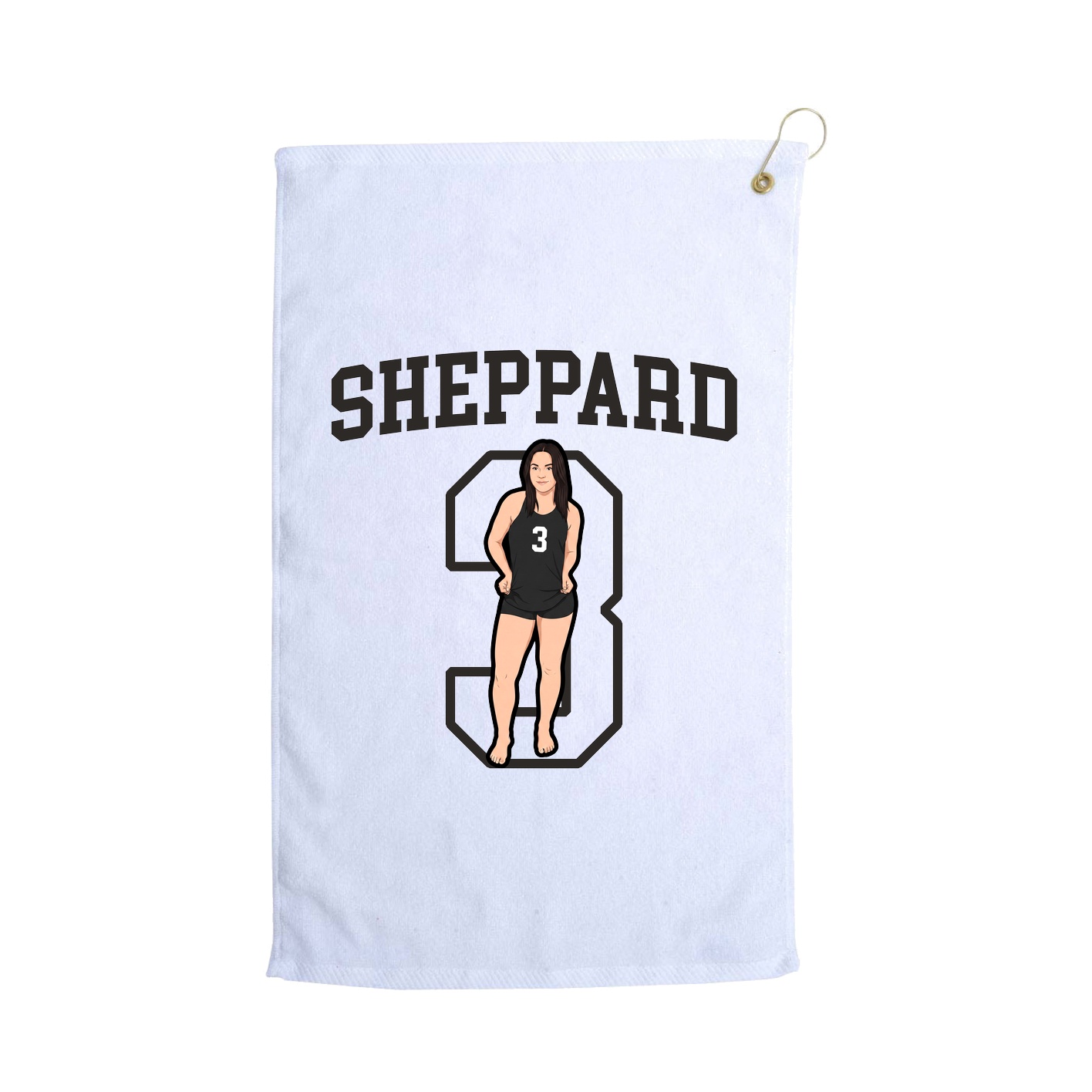 Golf Towel — Shirsey in White