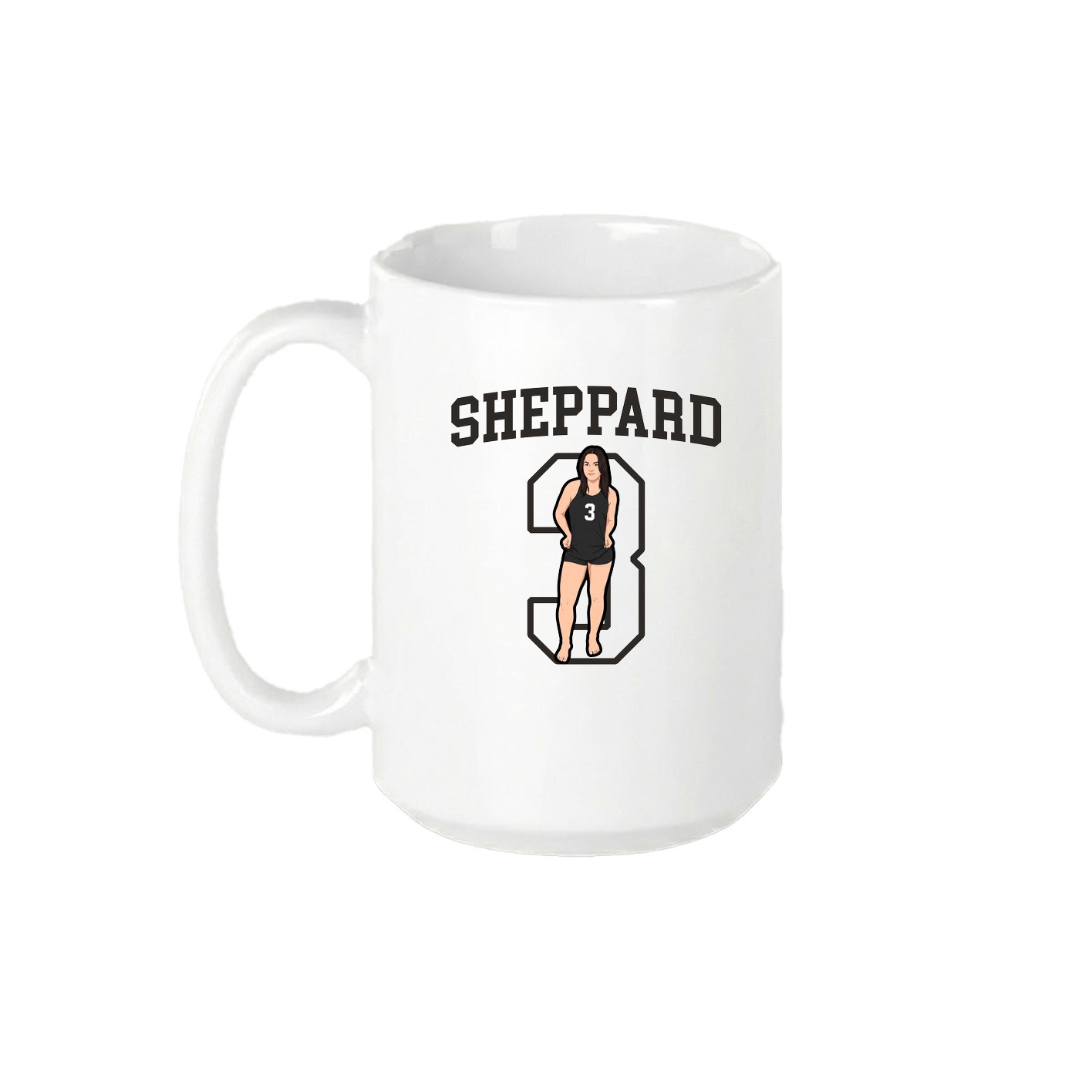 15oz Coffee Mug — Shirsey in White