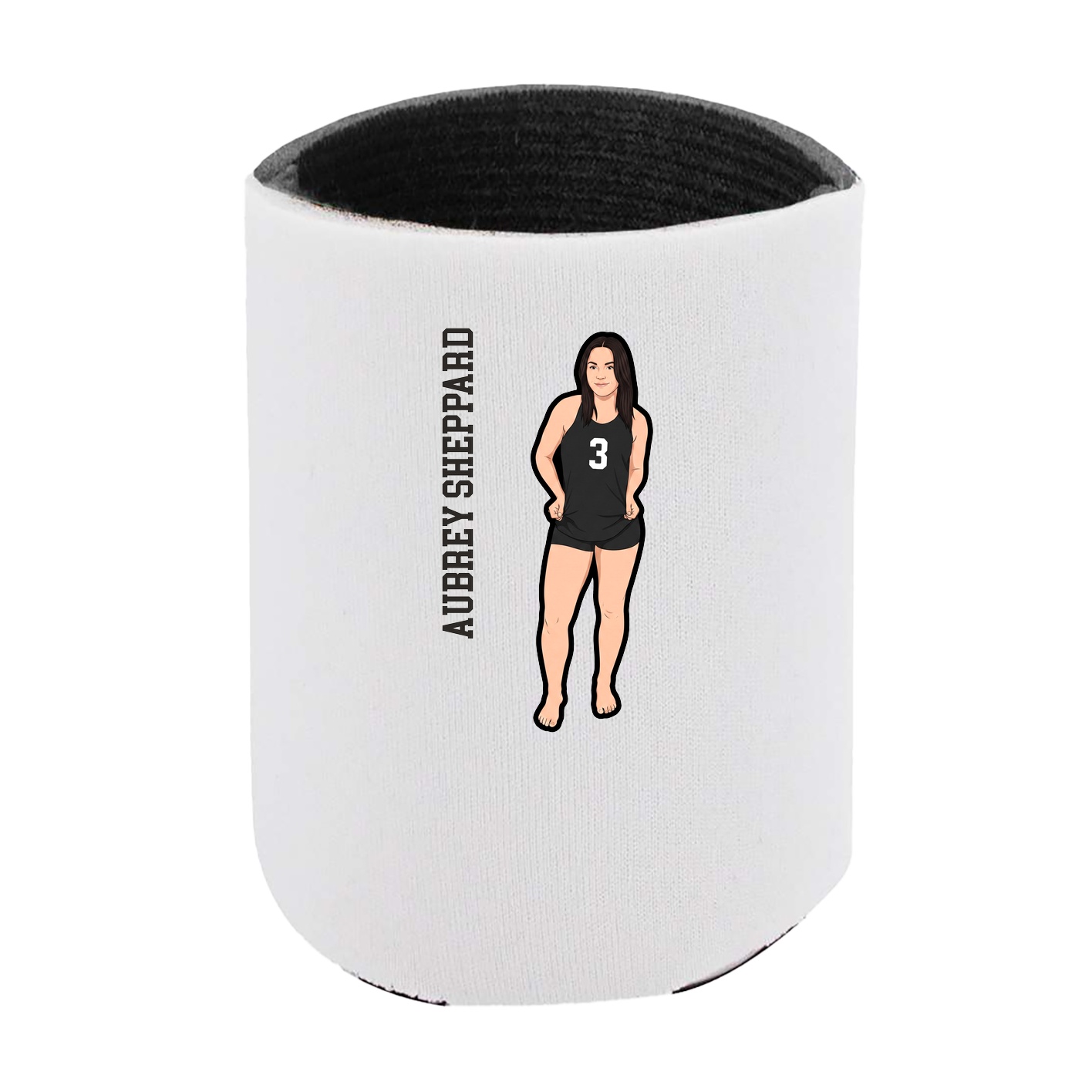 Can Holder — Name Vertical in White