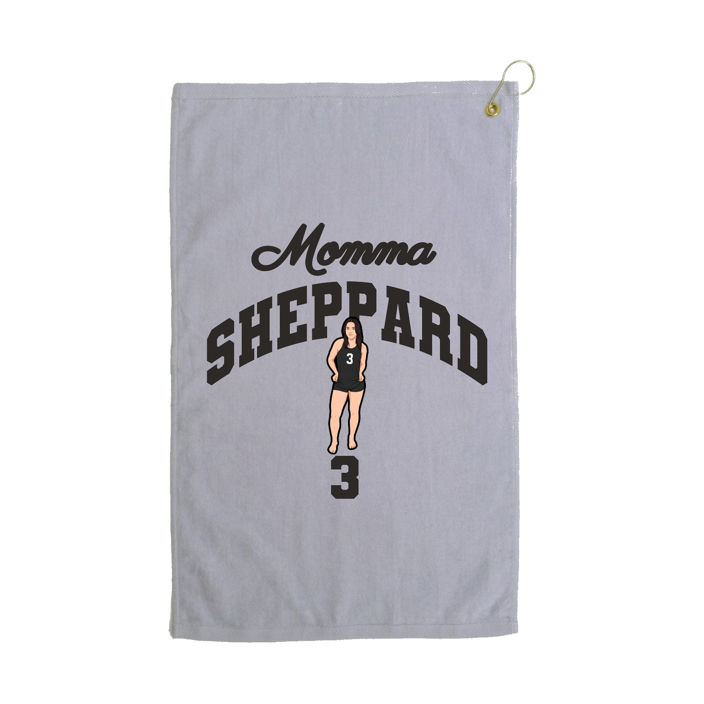 Golf Towel — Mothers Day Arch in Grey