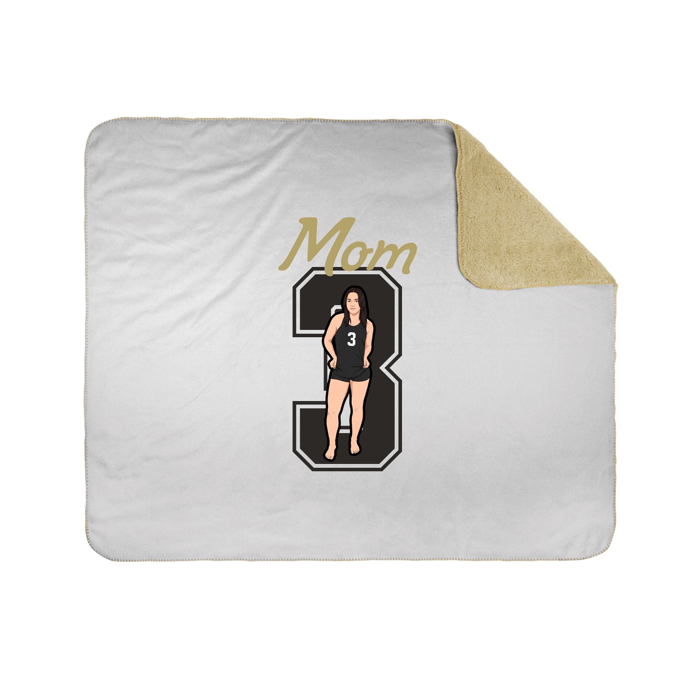Throw Blanket — Mothers Day Shirsey in White