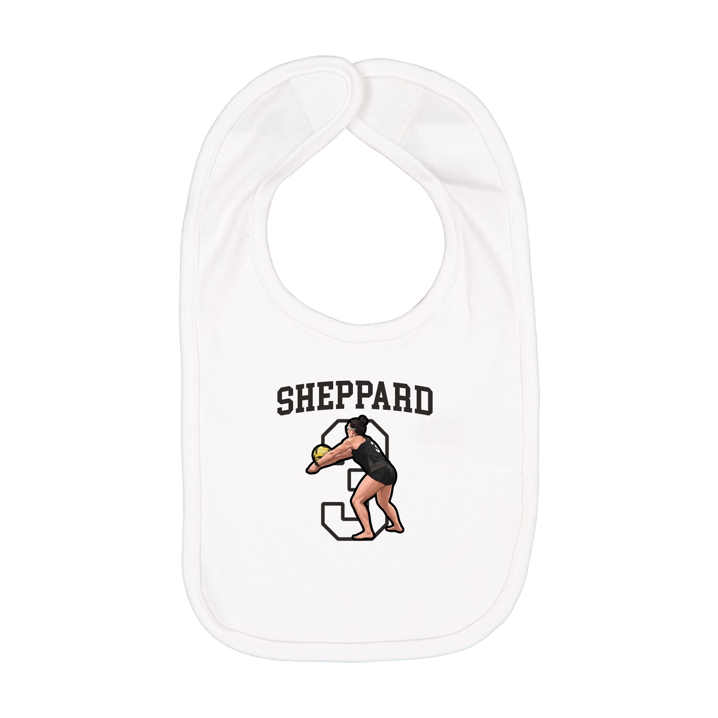 Infant Bib — Shirsey in White