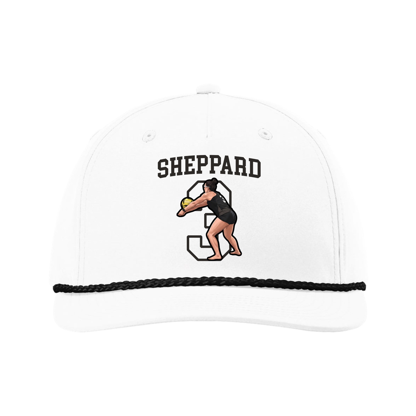 Five-Panel Classic Rope Cap — Shirsey in White