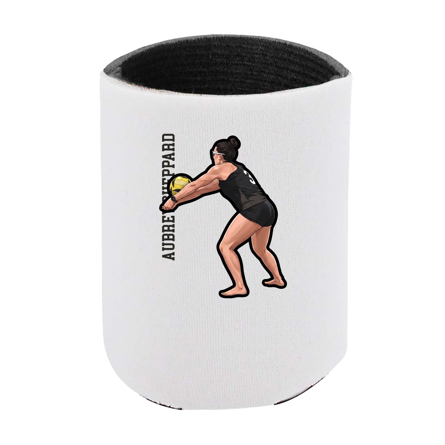 Can Holder — Name Vertical in White