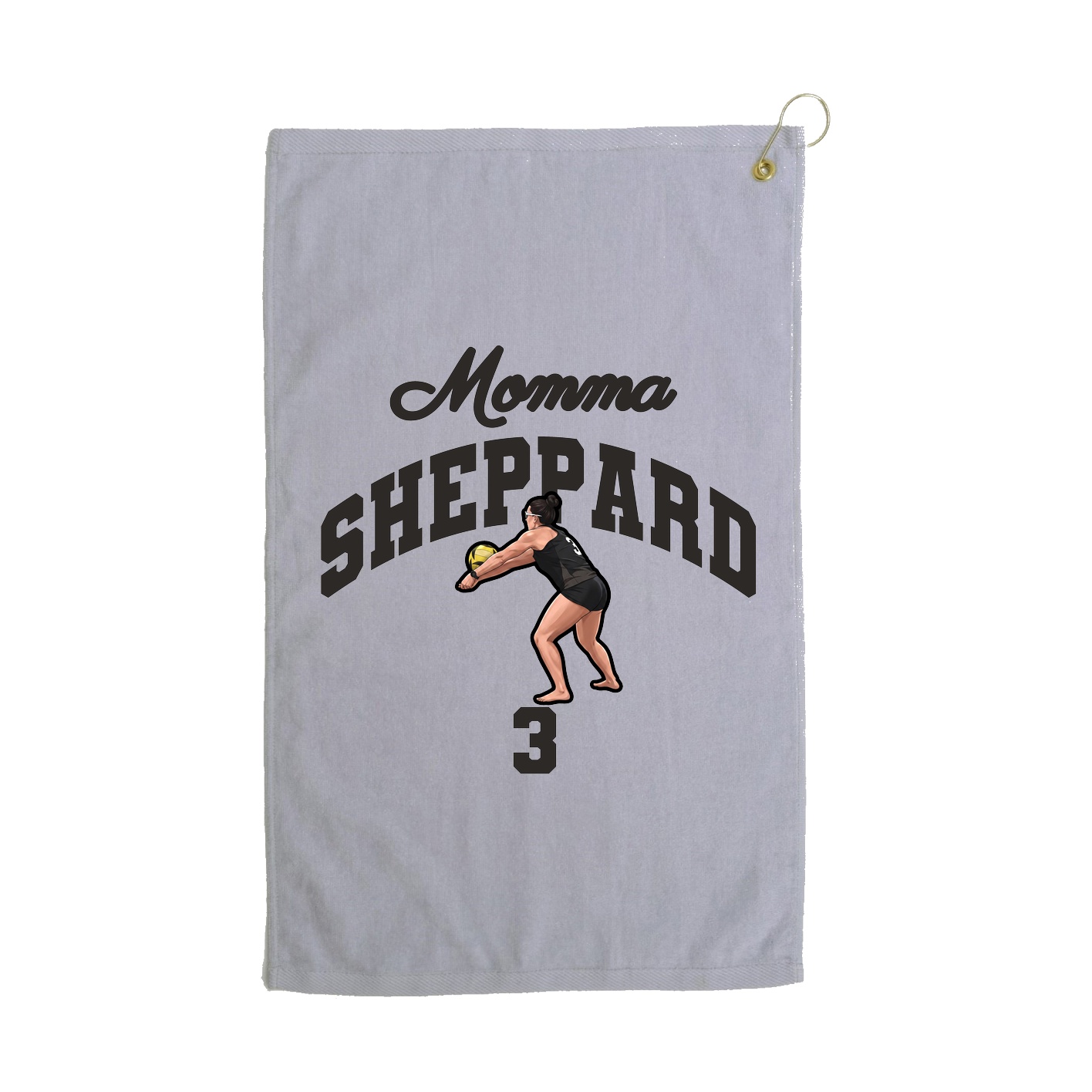 Golf Towel — Mothers Day Arch in Grey