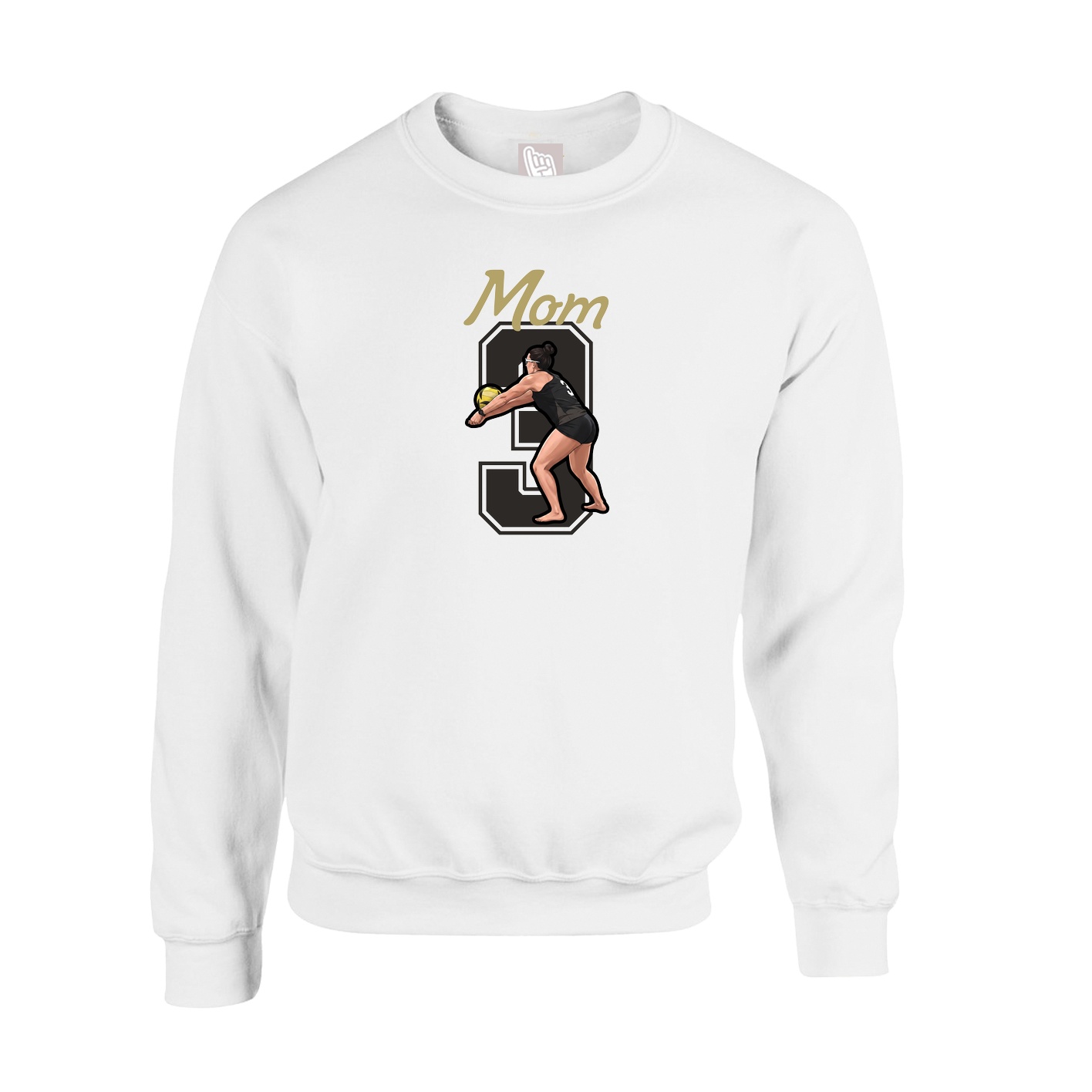 Fleece Crew — Mothers Day Shirsey in White