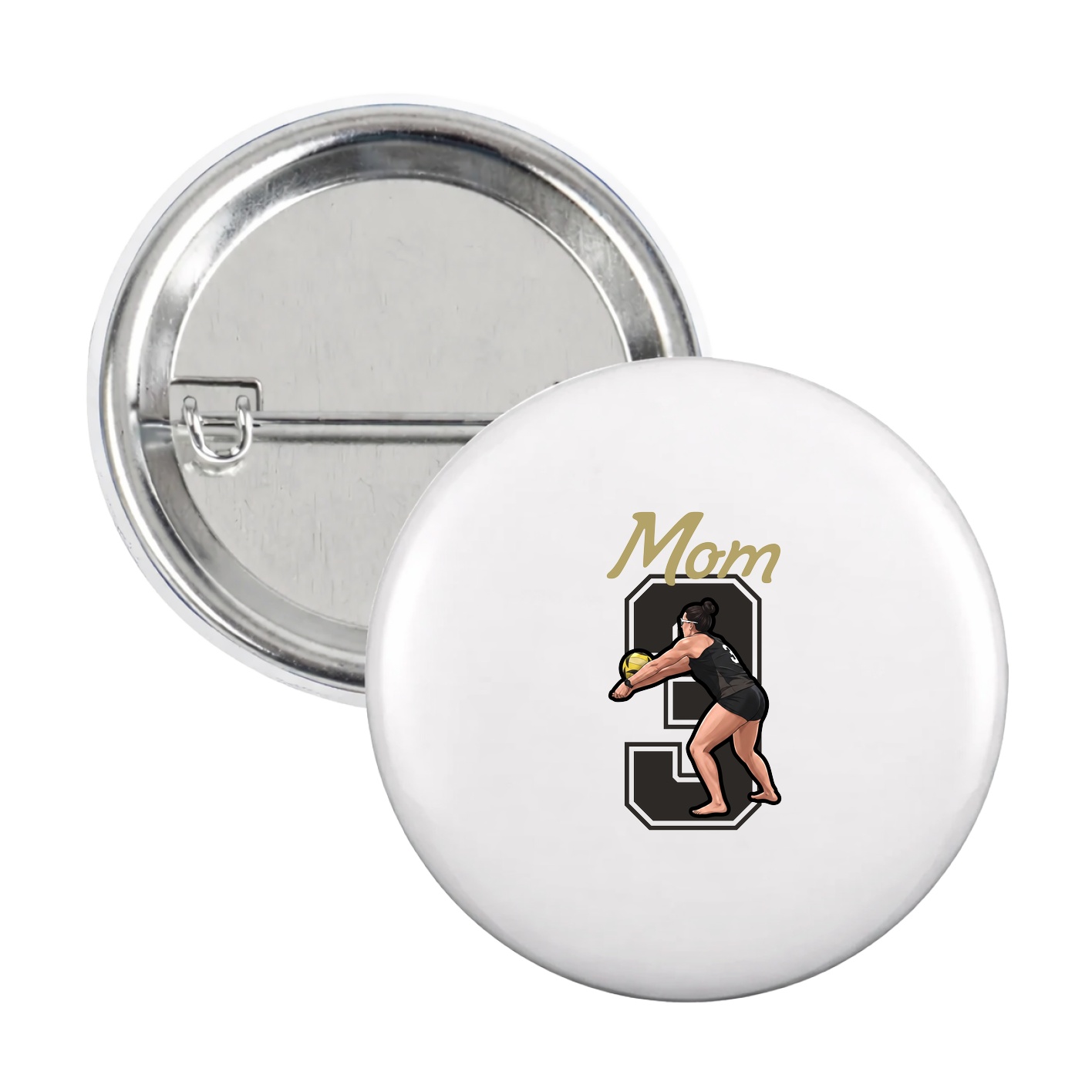 Game Day Button — Mothers Day Shirsey in White