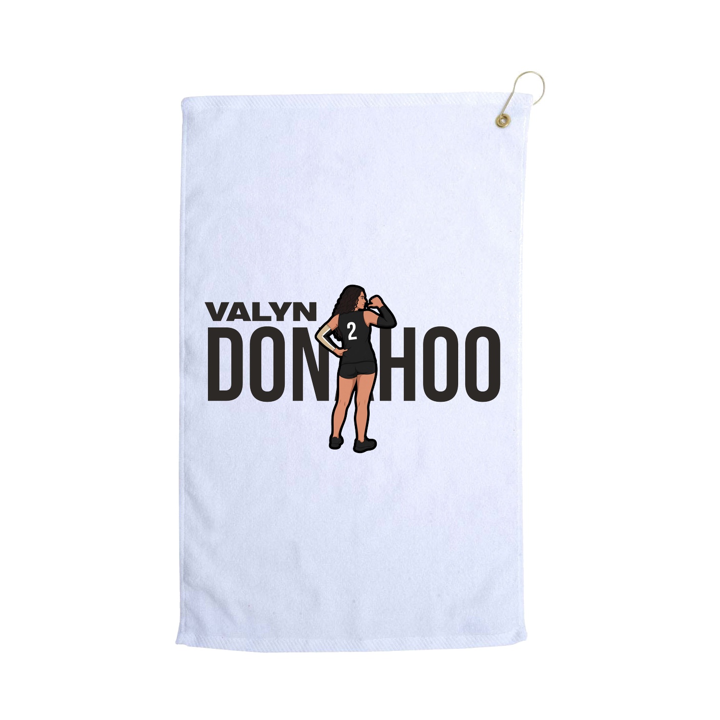 Golf Towel — Player Name in White
