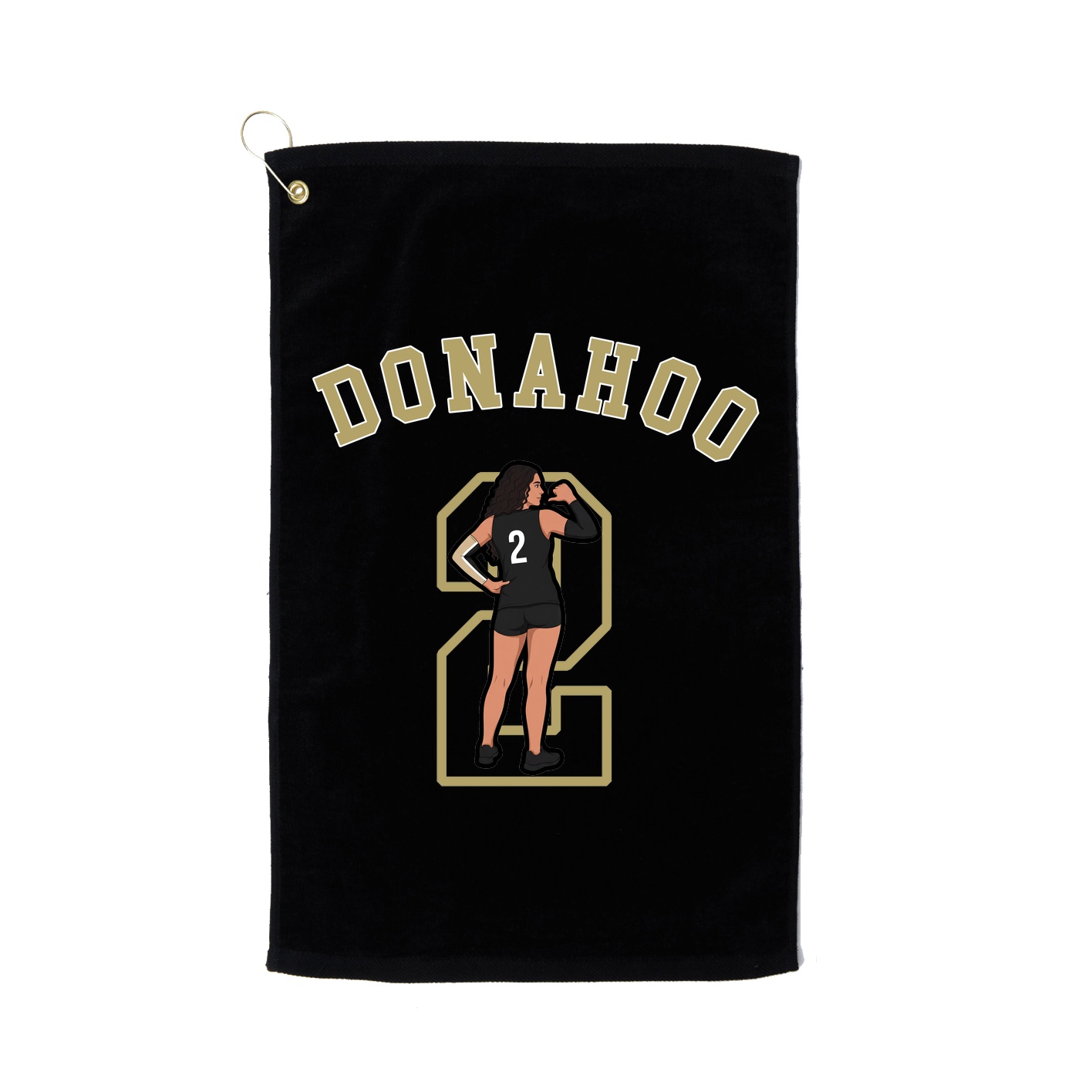 Golf Towel — Shirsey Arch in Black