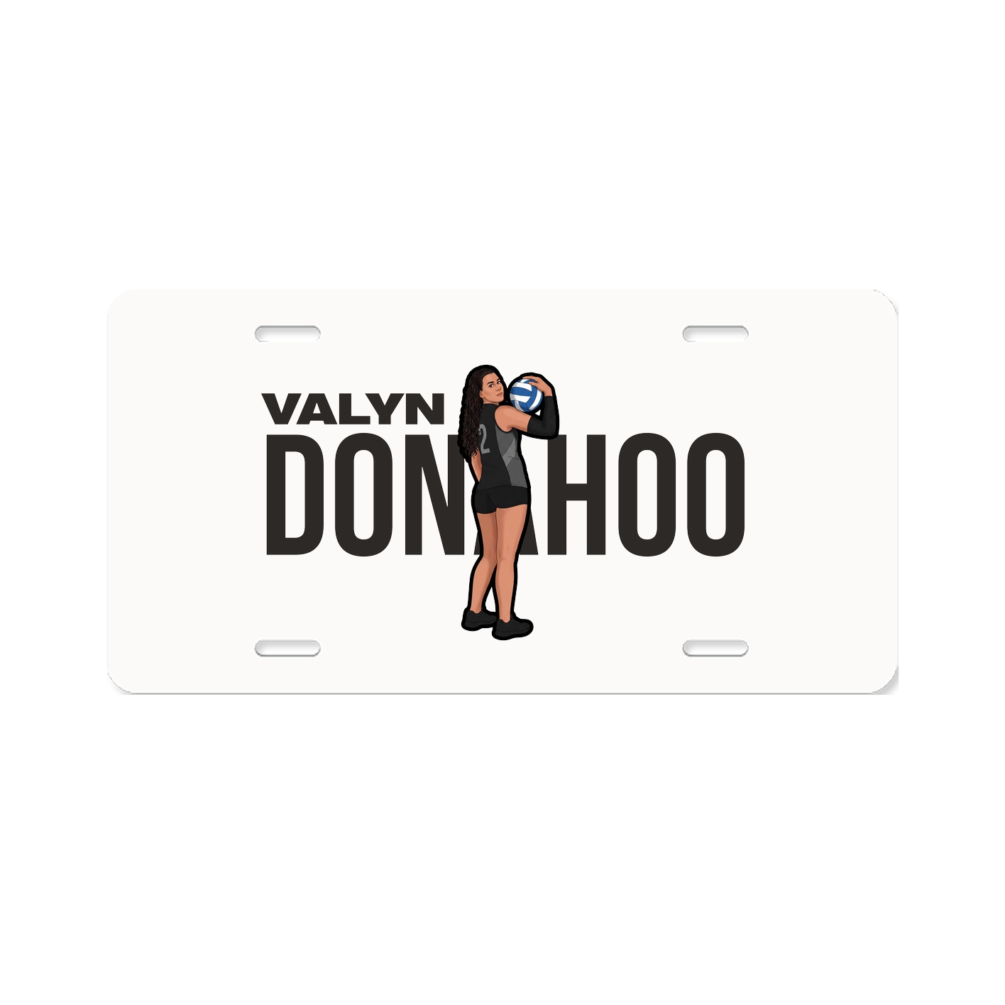License Plate — Player Name in Classic