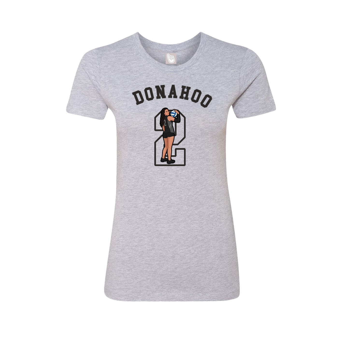 Fitted Women's Tee — Shirsey Arch in Grey