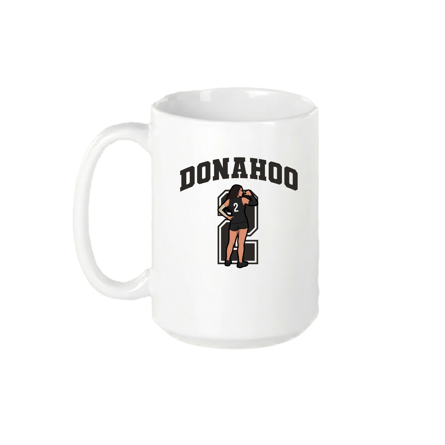 15oz Coffee Mug — Number in White