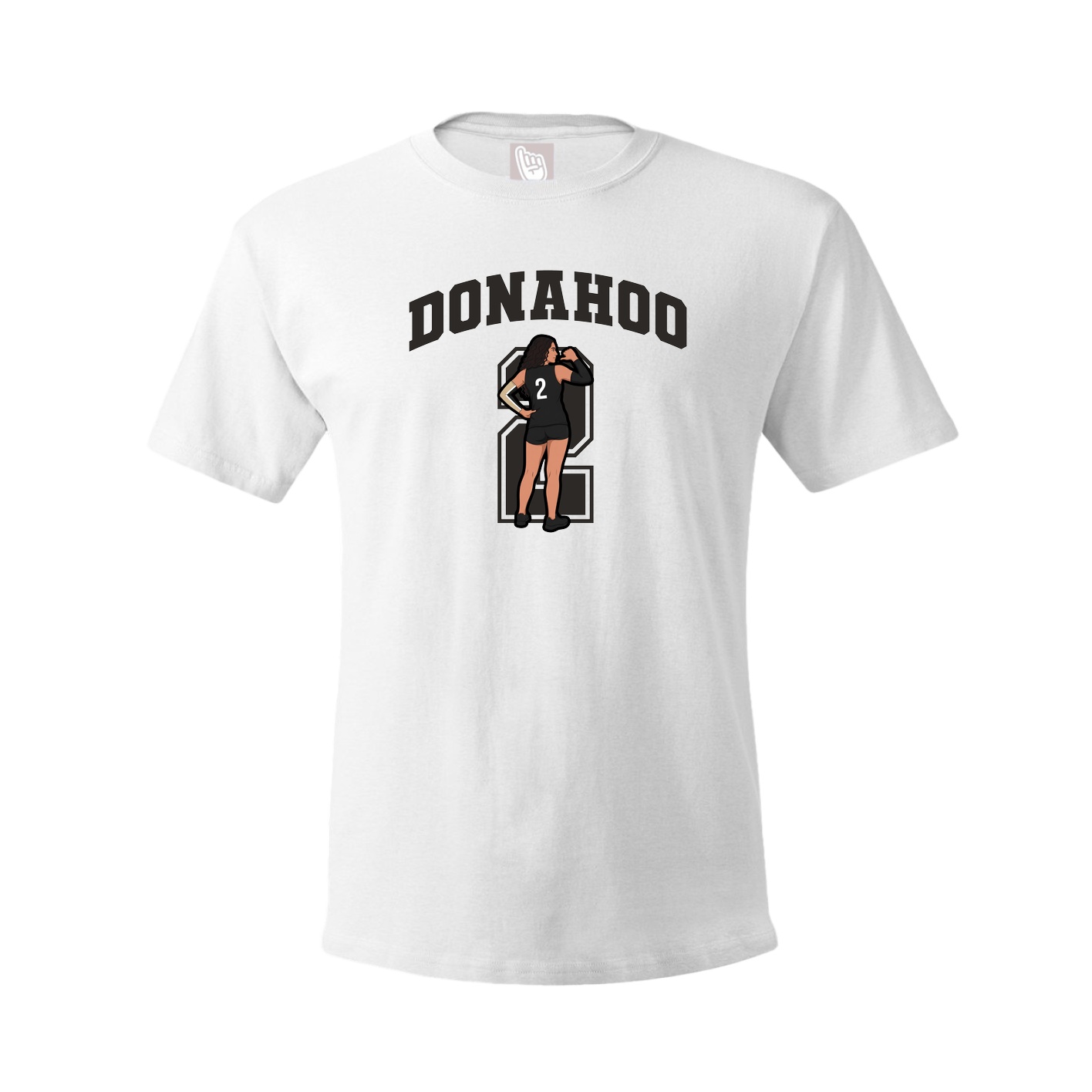 Youth Tee — Number in White