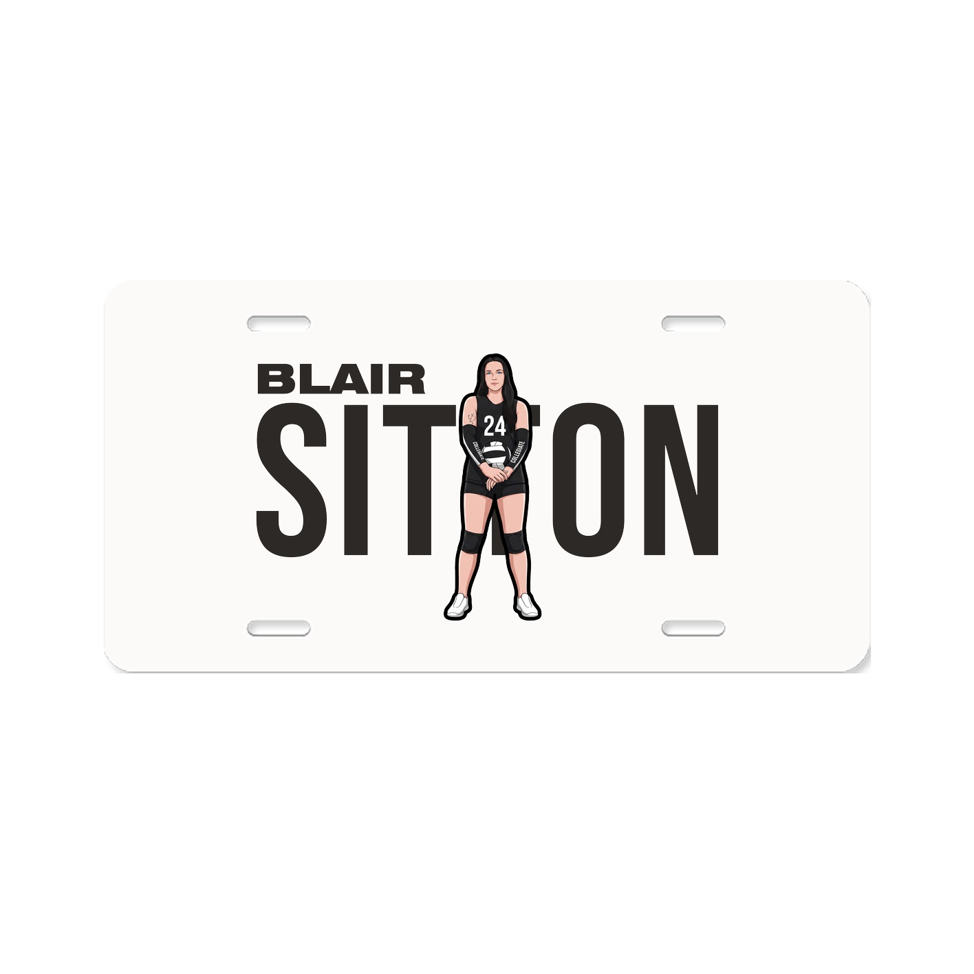 License Plate — Player Name in Classic