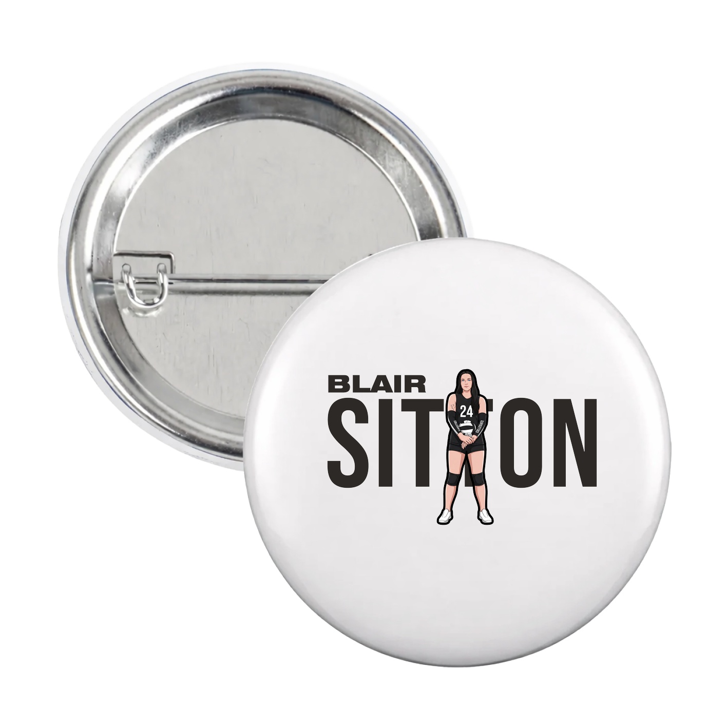 Game Day Button — Player Name in White