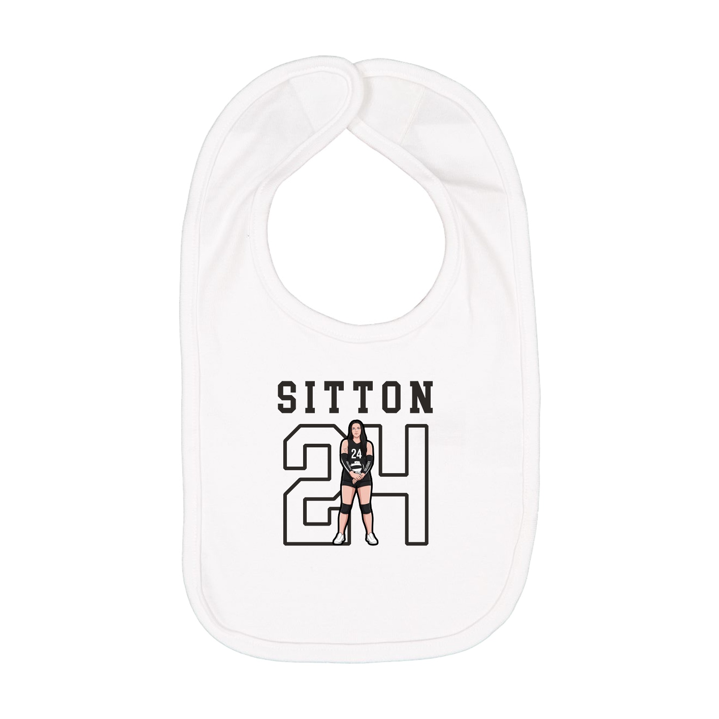Infant Bib — Shirsey in White