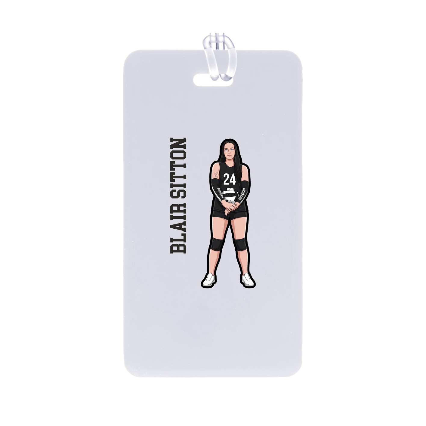 Bag Tag — Name Vertical in Classic