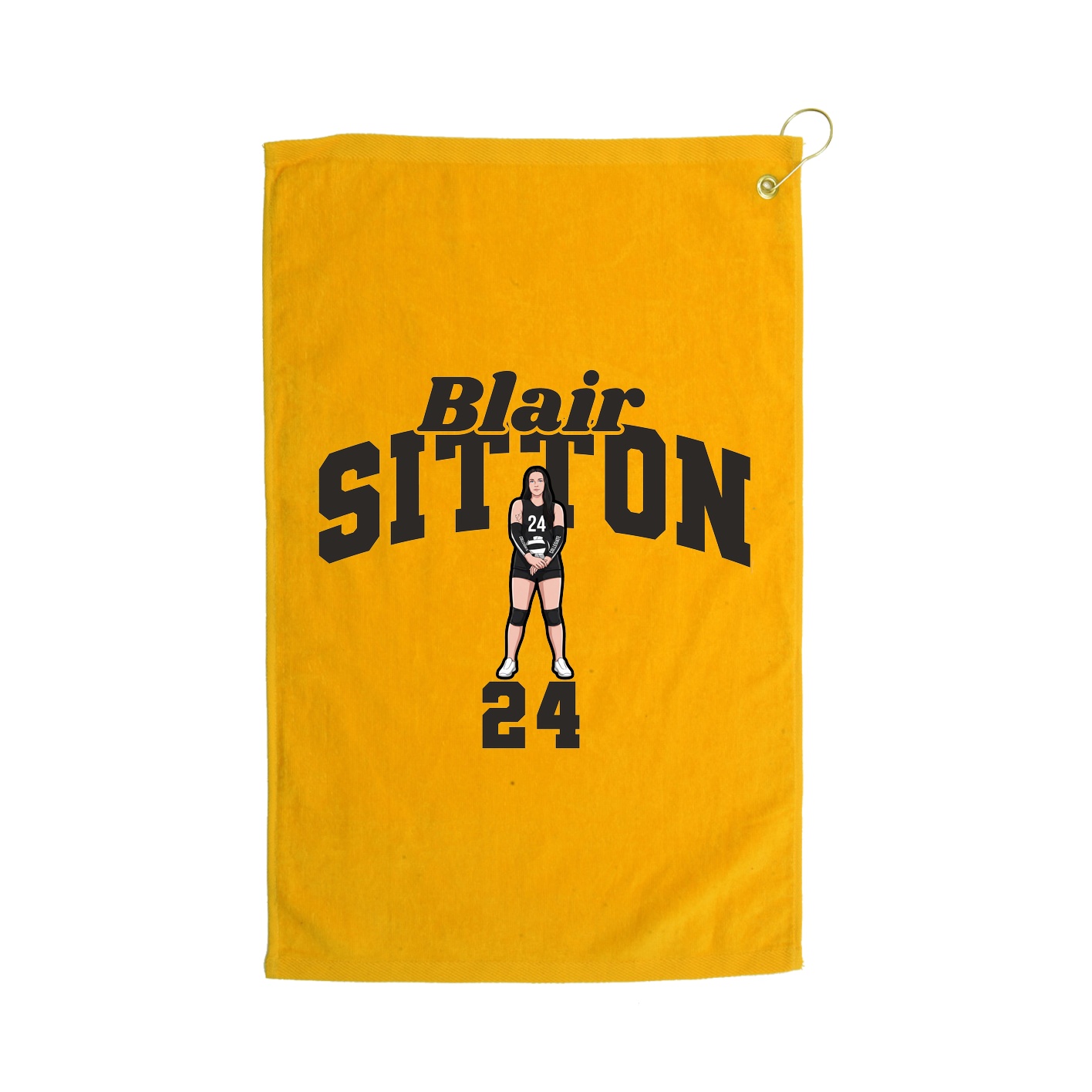 Golf Towel — Signature Arch in Gold
