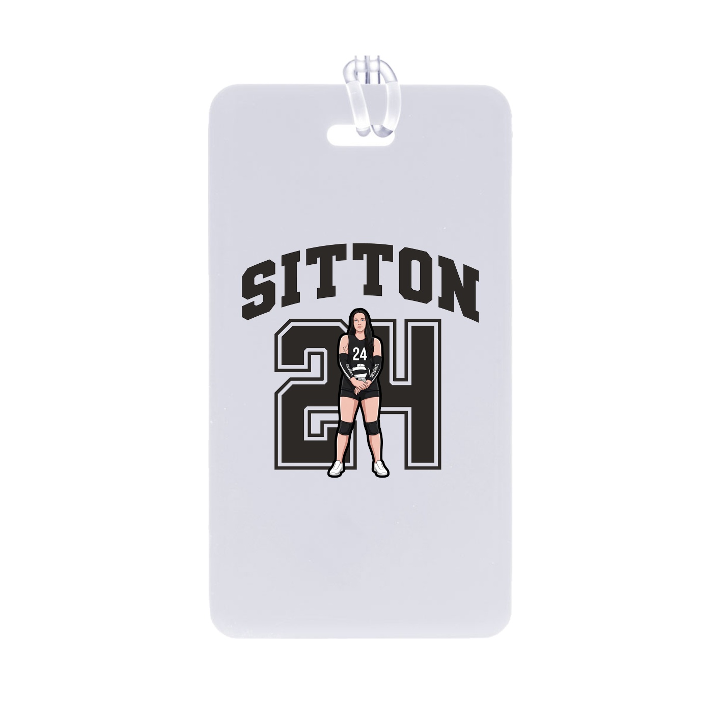 Bag Tag — Number in Classic
