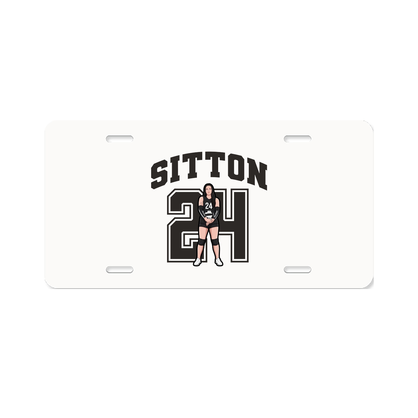 License Plate — Number in Classic