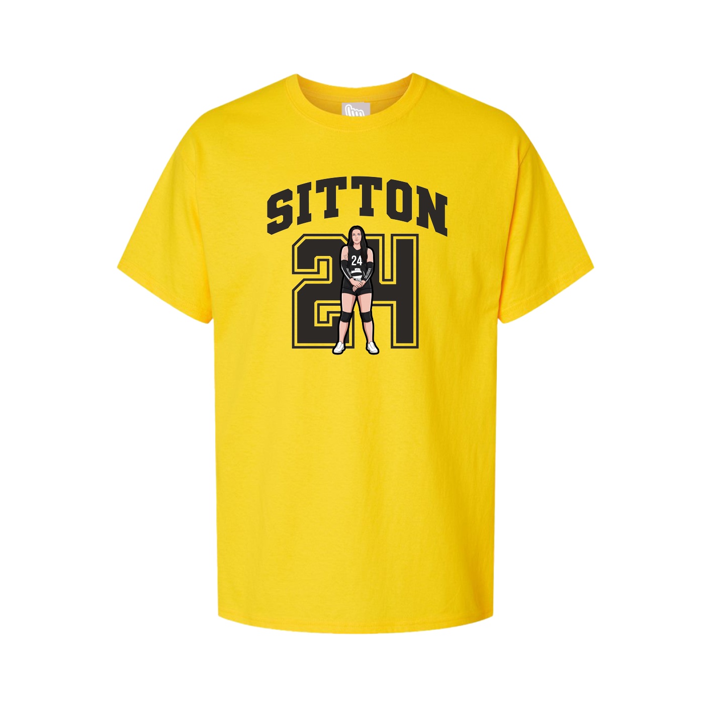Youth Tee — Number in Gold