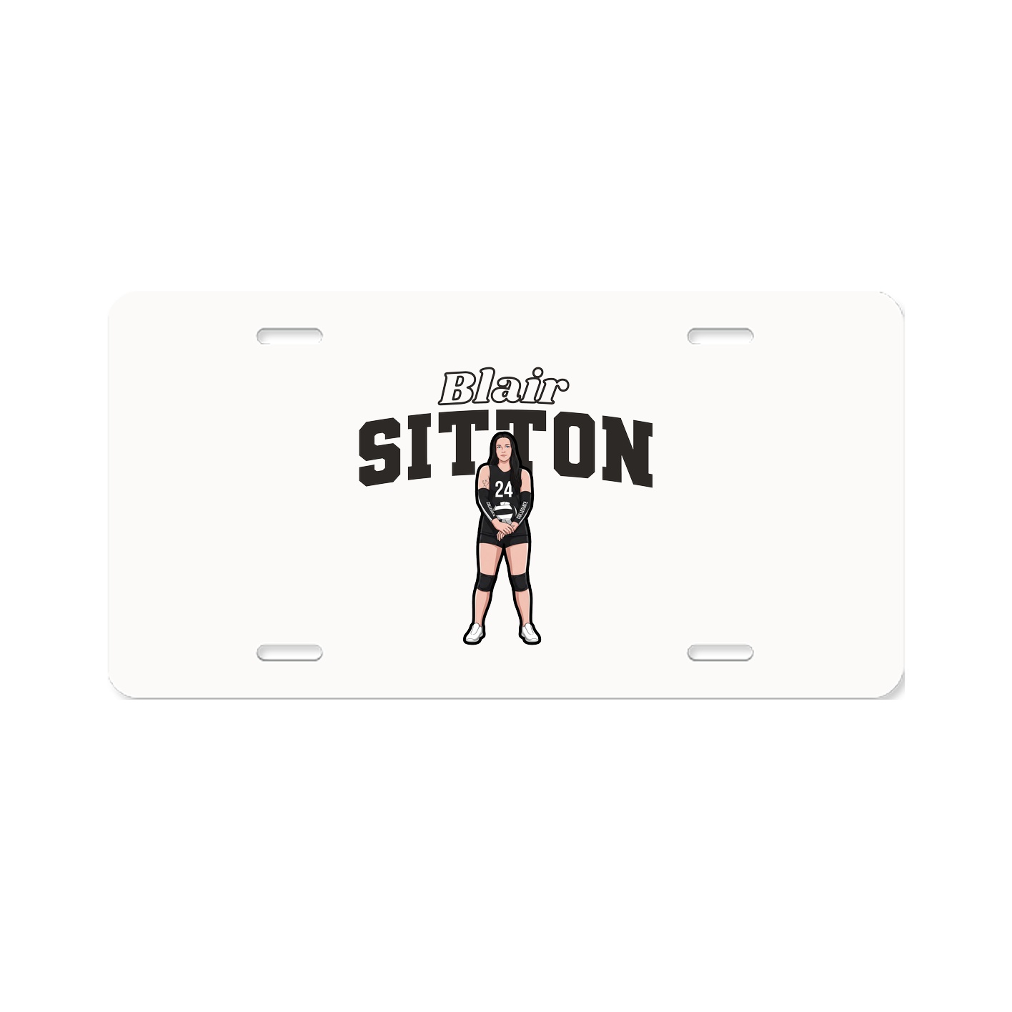 License Plate — Name Arch in Classic