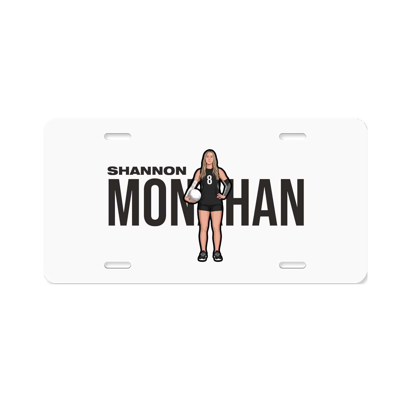 License Plate — Player Name in Classic