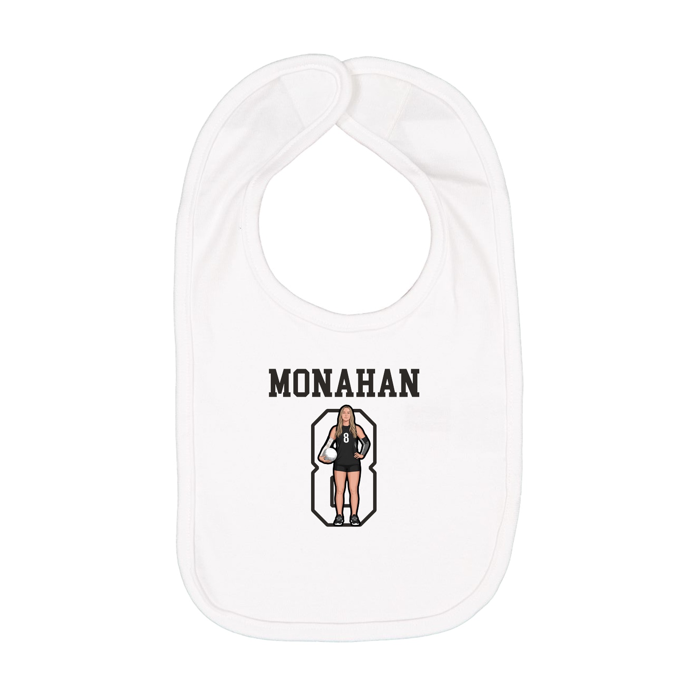 Infant Bib — Shirsey in White