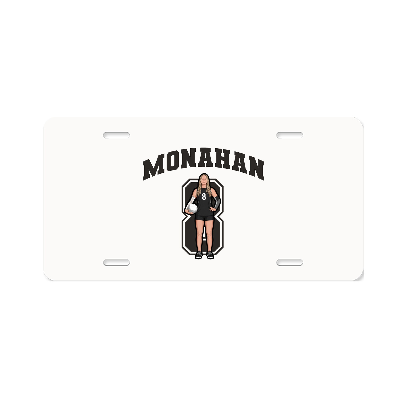 License Plate — Number in Classic